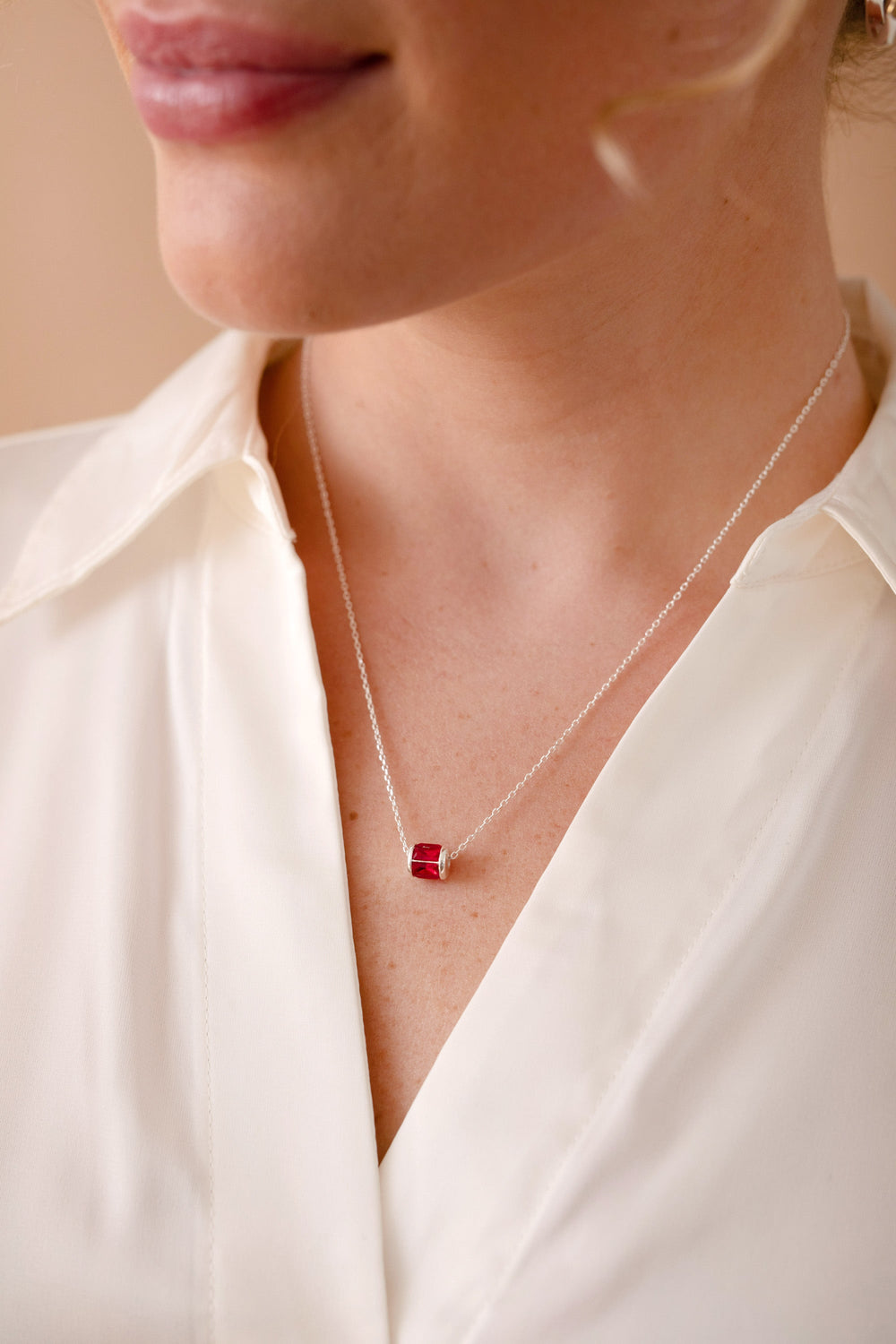 July Birthstone Precious Pendant Necklace, Necklaces, $ 88.00, A Moment Of Now™