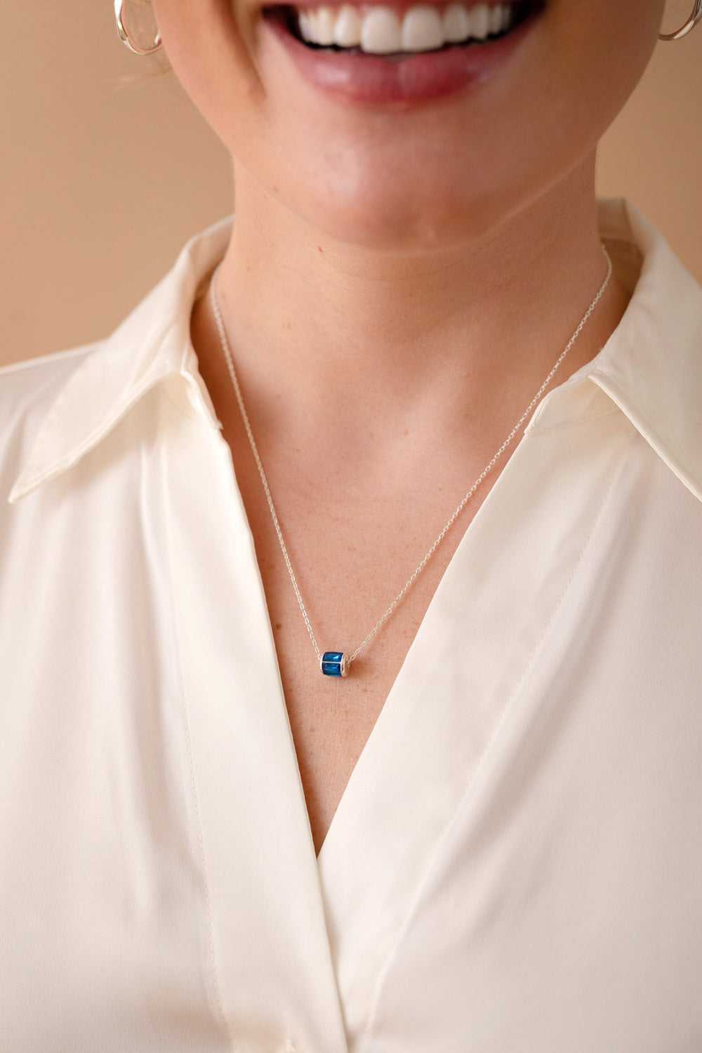 September Birthstone Precious Pendant Necklace, Necklaces, $ 88.00, A Moment Of Now™