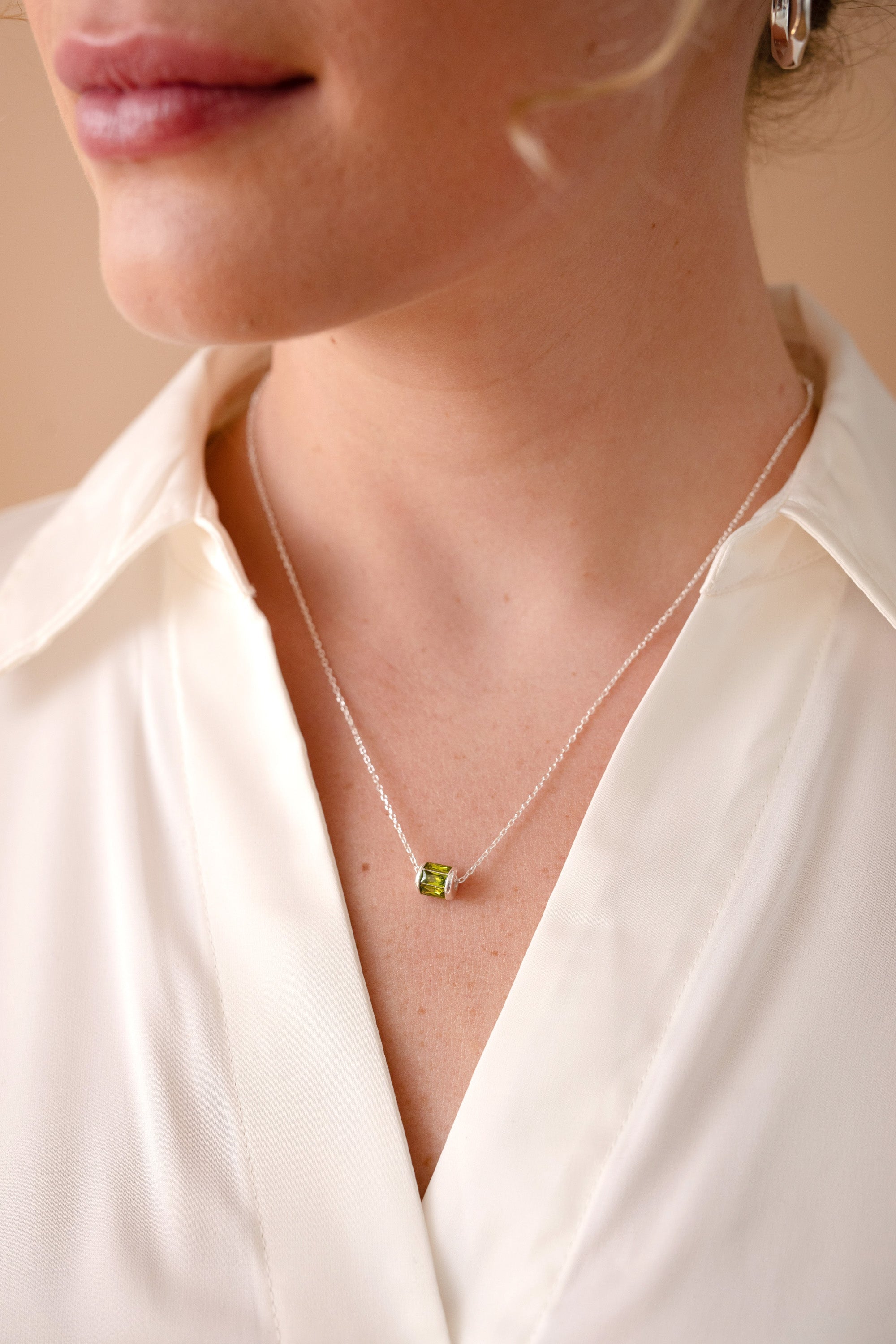 August Birthstone Precious Pendant Necklace, Necklaces, $ 88.00, A Moment Of Now™