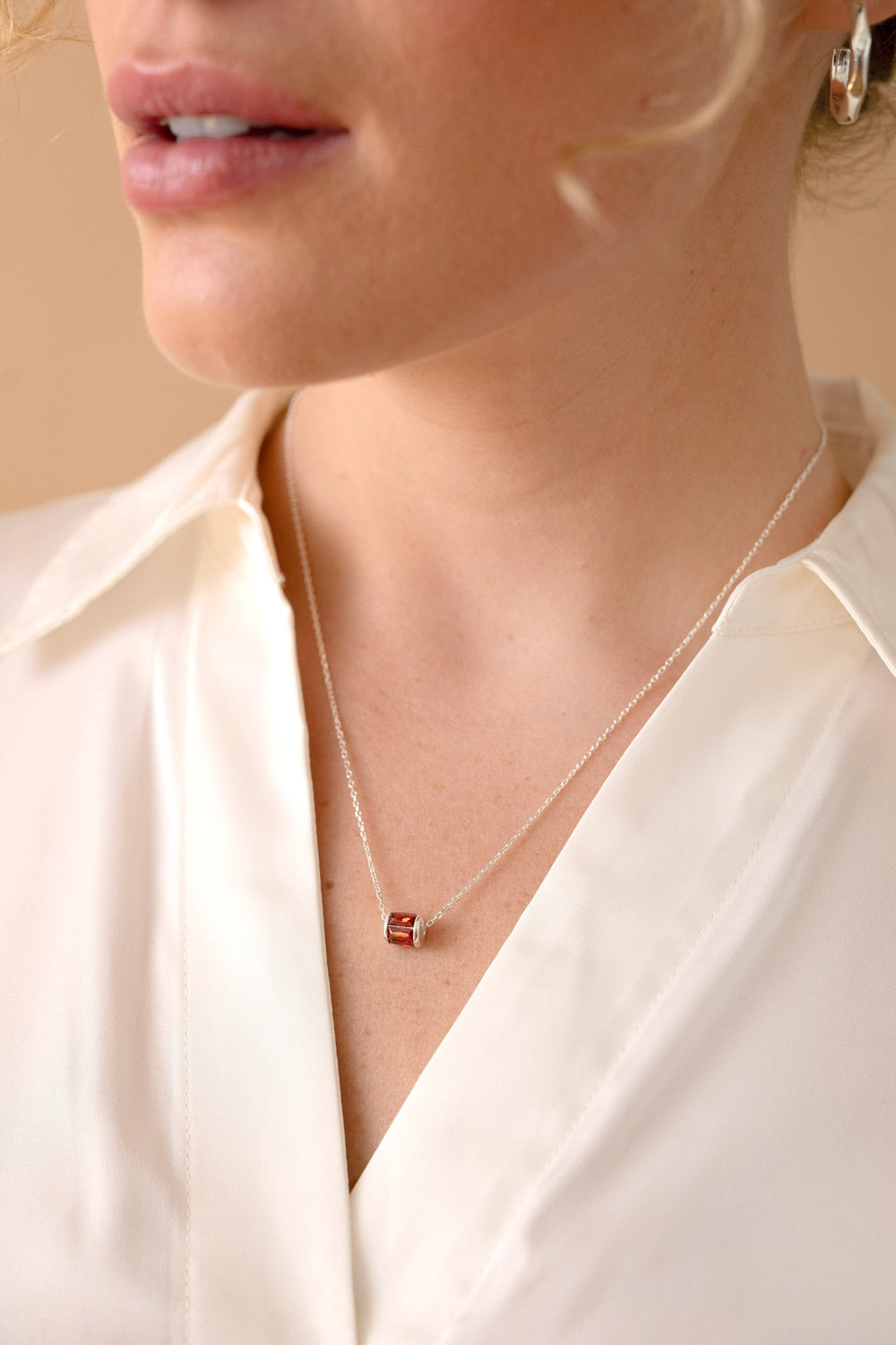 January Birthstone Precious Pendant Necklace, Necklaces, $ 88.00, A Moment Of Now™