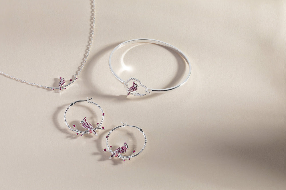 Cardinal Reversible Hoop Earrings, Earrings, $ 38.00, A Moment Of Now™