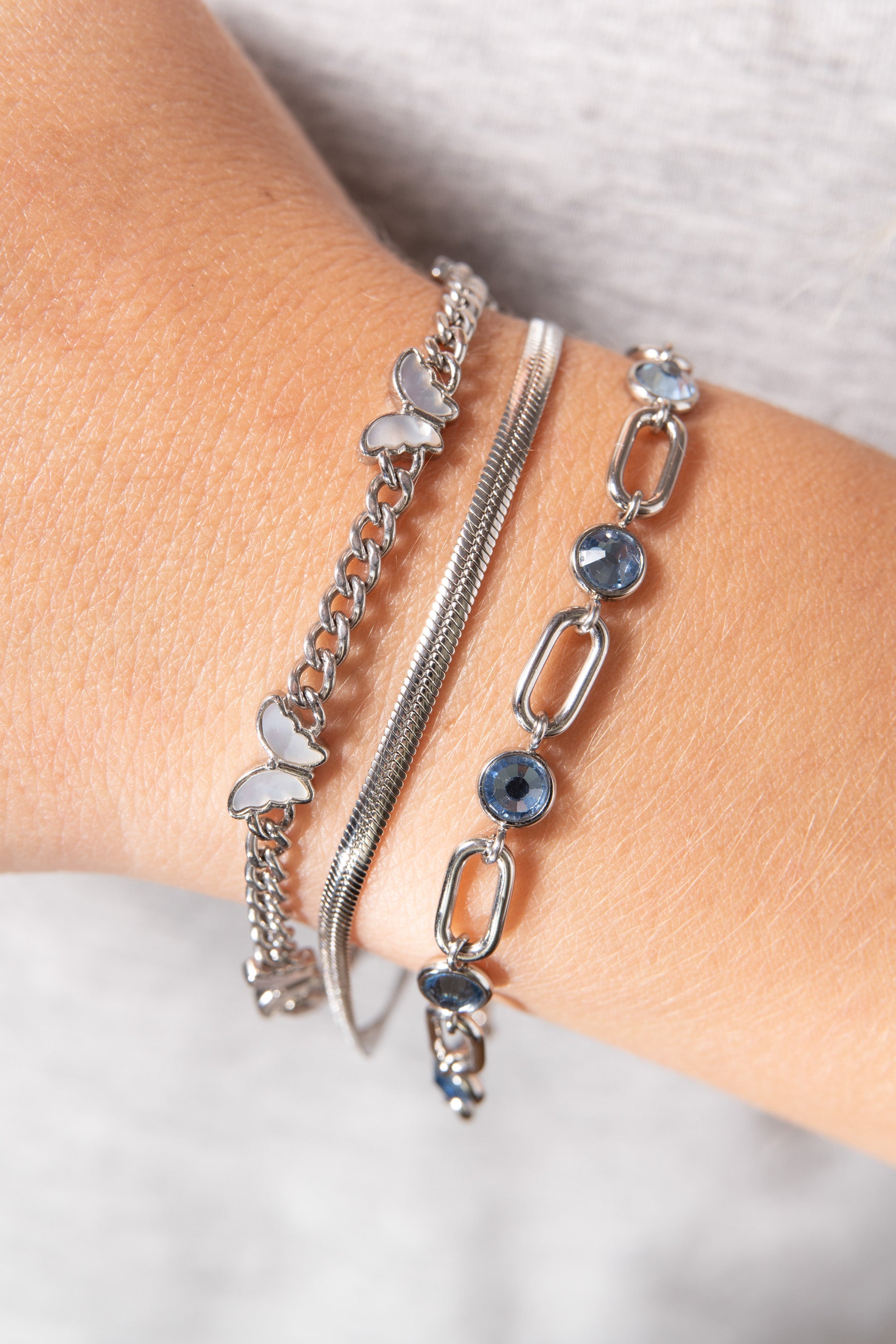 Butterfly Curb Chain Bracelet, Bracelets, $ 48.00, A Moment Of Now™