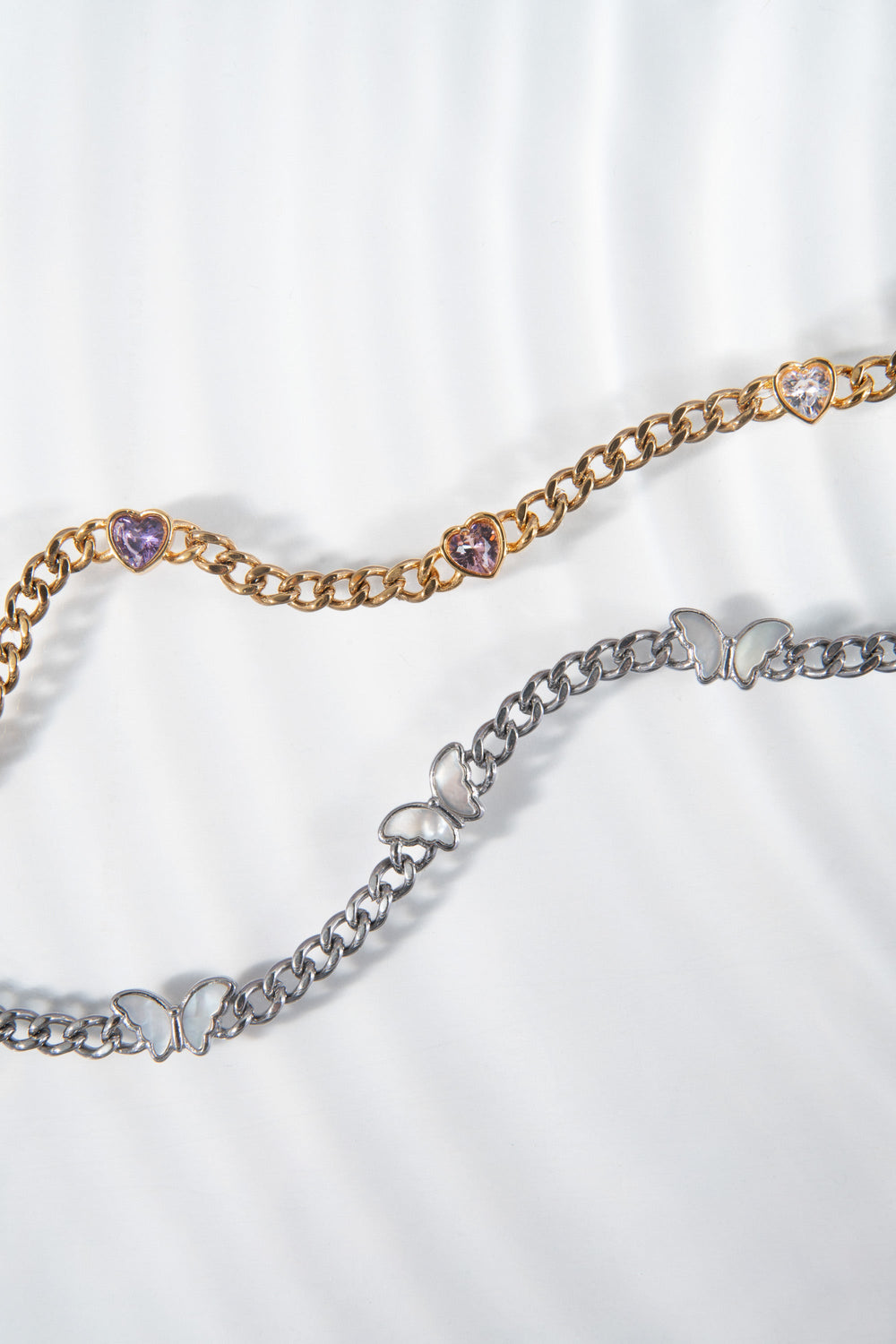 Heart Curb Chain Bracelet, Bracelets, $ 48.00, A Moment Of Now™