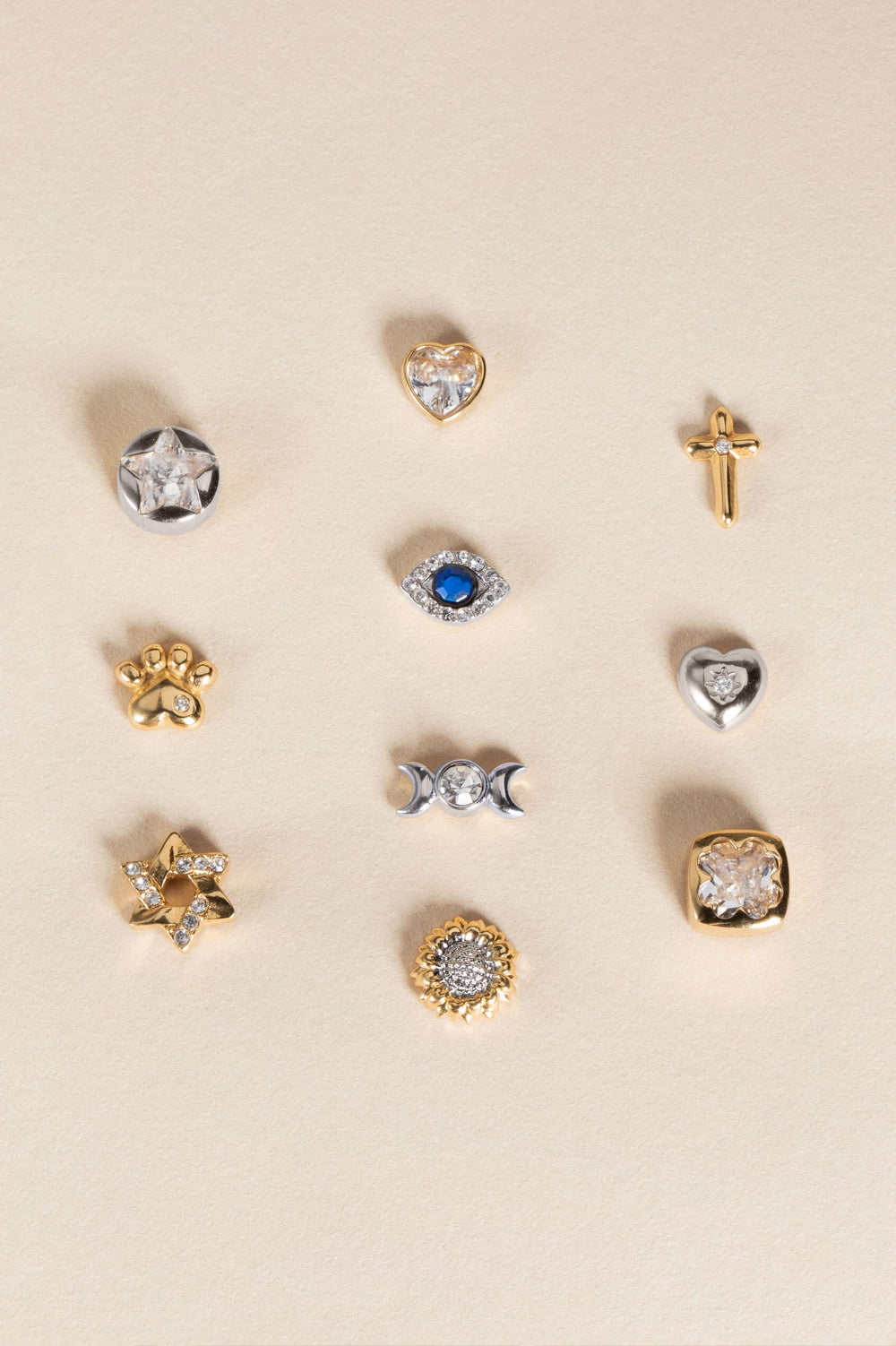 Crystal Lunar Phase Mini Stud Earrings, Earrings, $ 24.90, A Moment Of Now™
