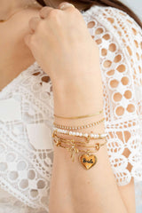Bride Heart Bangle, Bracelets, $ 24.00, A Moment Of Now™