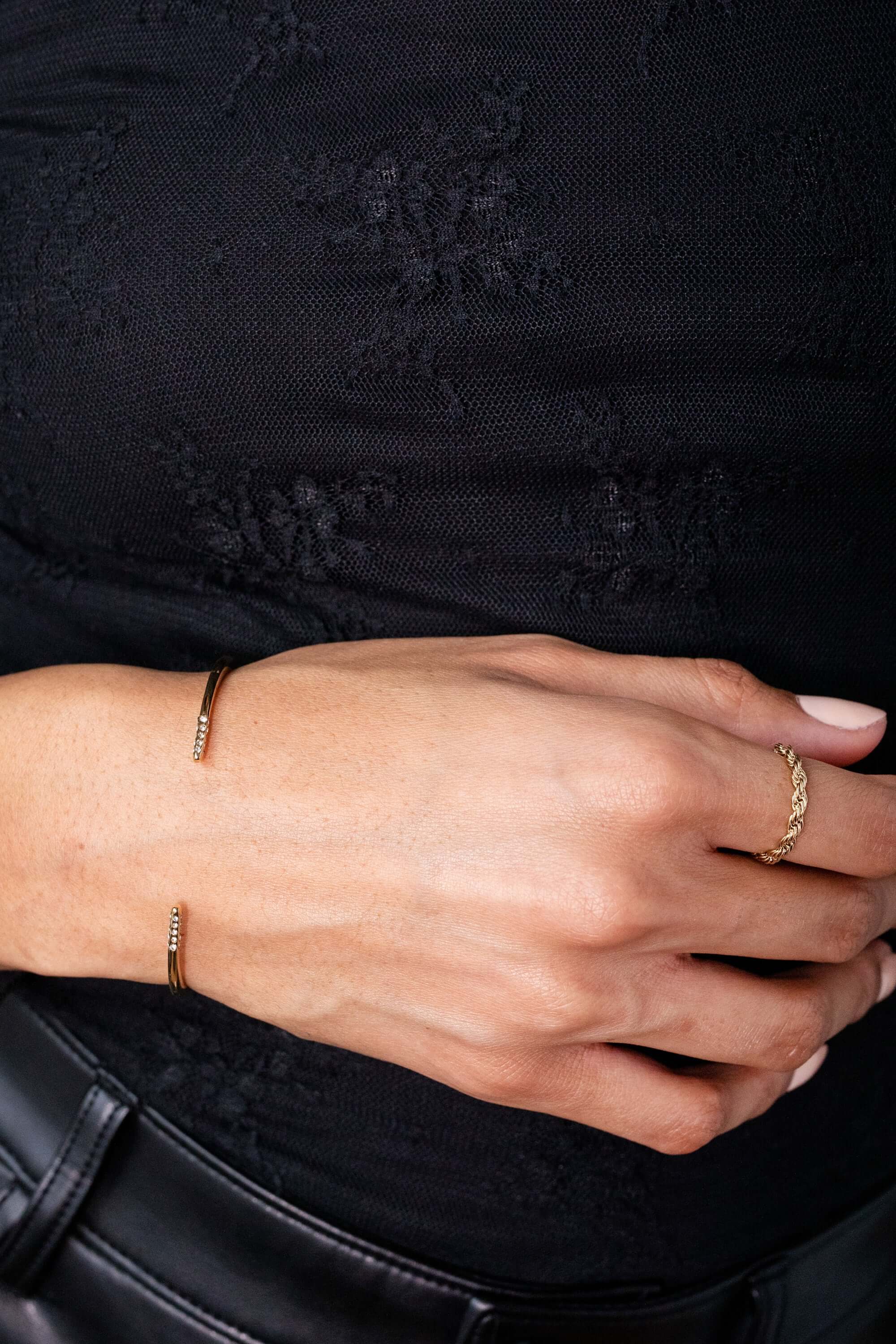 Frozen French Rope Ring, Rings, $ 13.90, A Moment Of Now™