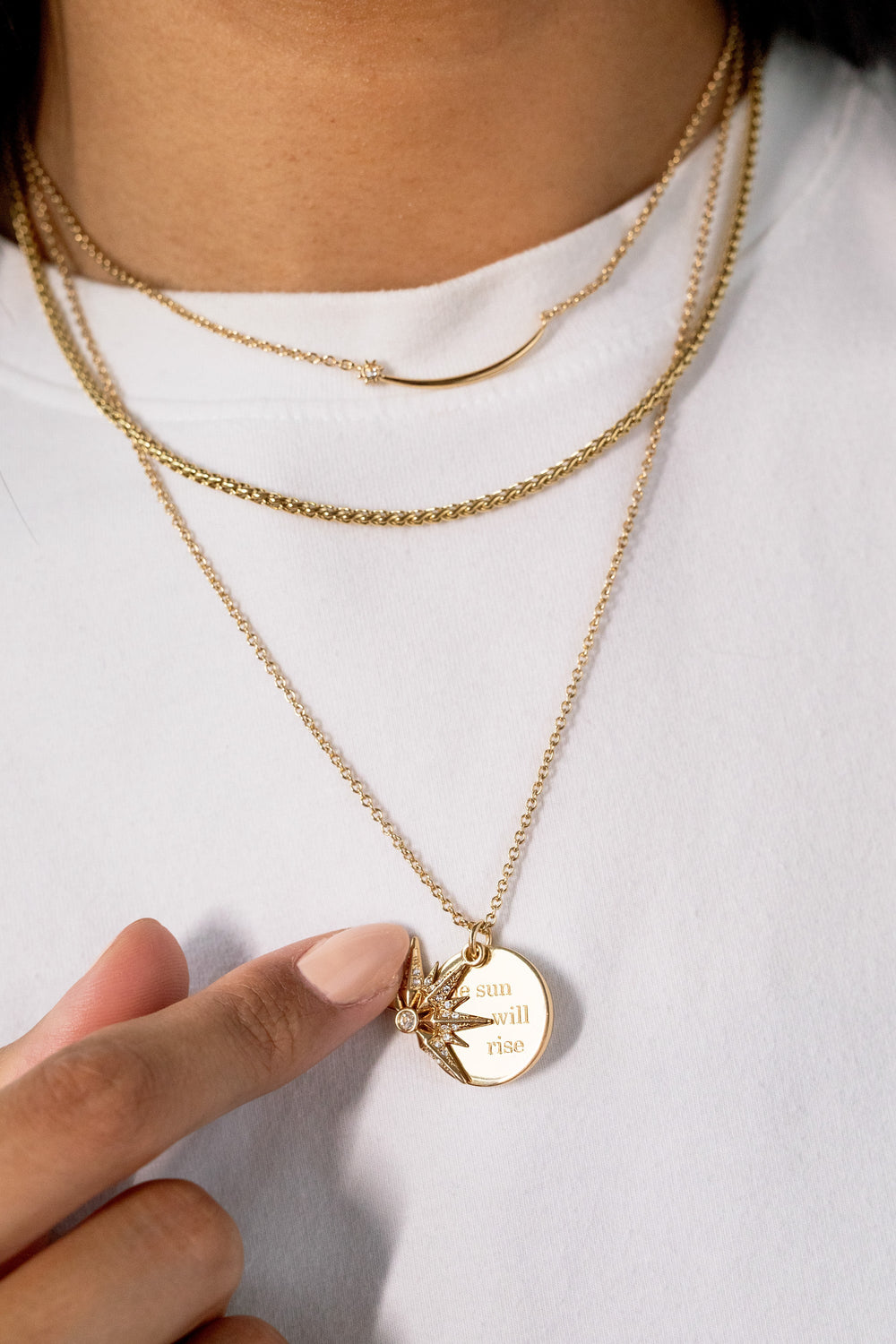 Wheat Chain Charm & Layering Necklace, Necklaces, $ 38.00, A Moment Of Now™