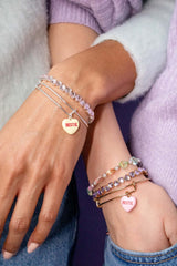 Colorful Heart Beaded Bangle, Bracelets, $ 28.00, A Moment Of Now™