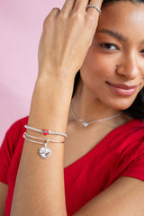 True Love Heart Stretch Bracelet, Bracelets, $ 11.90, A Moment Of Now™
