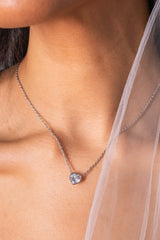 Crystal Heart Pendant Necklace, Necklaces, $ 23.90, A Moment Of Now™