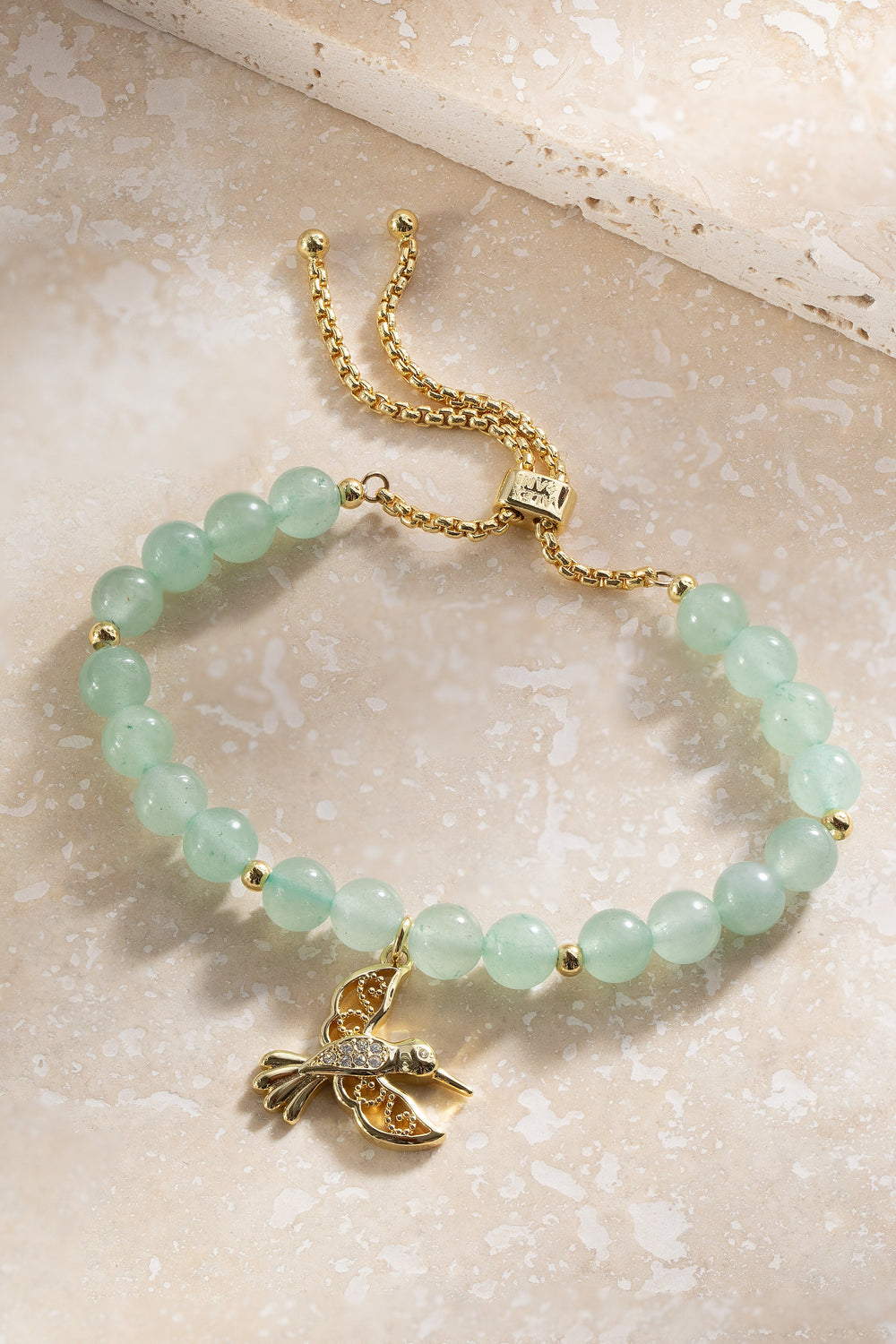 Hummingbird Gemstone Bolo Bracelet, Bracelets, $ 38.00, A Moment Of Now™