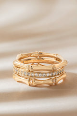 Bamboo Trio Ring Set, Rings, $ 44.00, A Moment Of Now™
