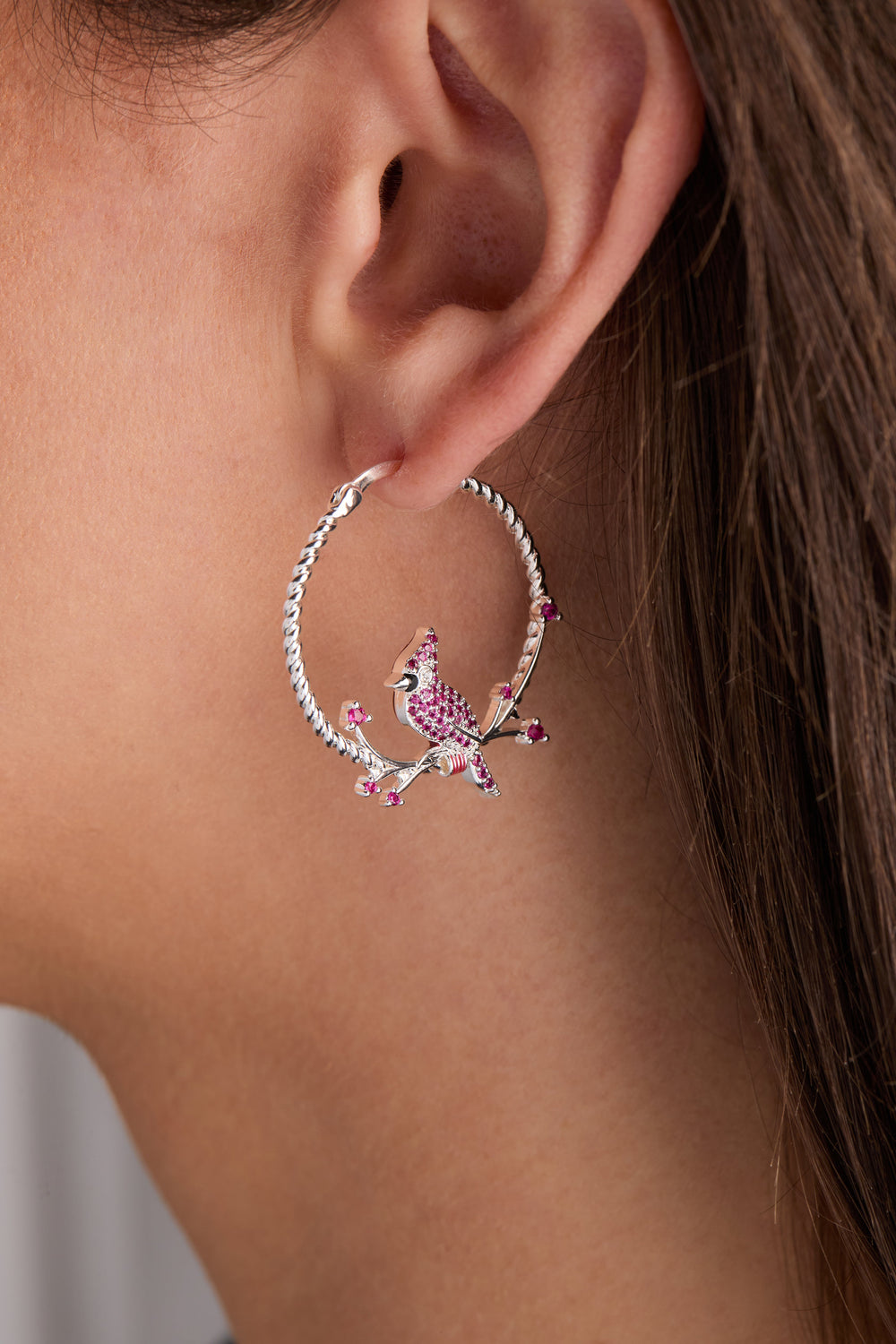 Cardinal Reversible Hoop Earrings, Earrings, $ 38.00, A Moment Of Now™