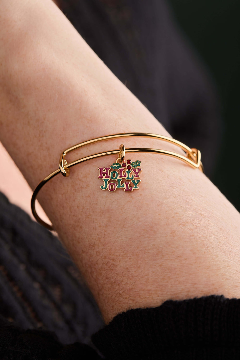 'Holly Jolly' Charm Bangle, Bracelets, $ 28.00, A Moment Of Now™