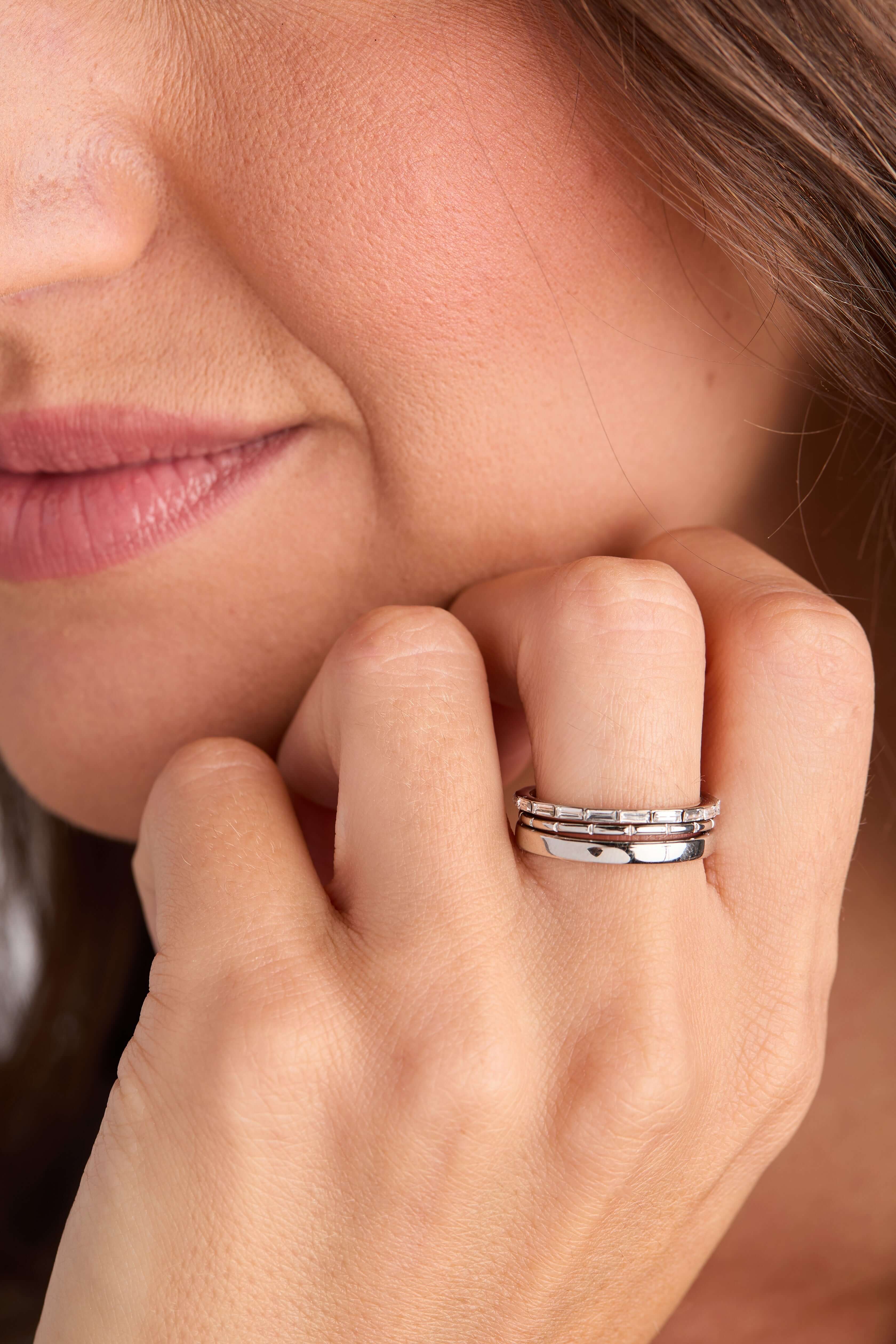 Baguette Stacking Ring Set of 3, Rings, $ 28.90, A Moment Of Now™