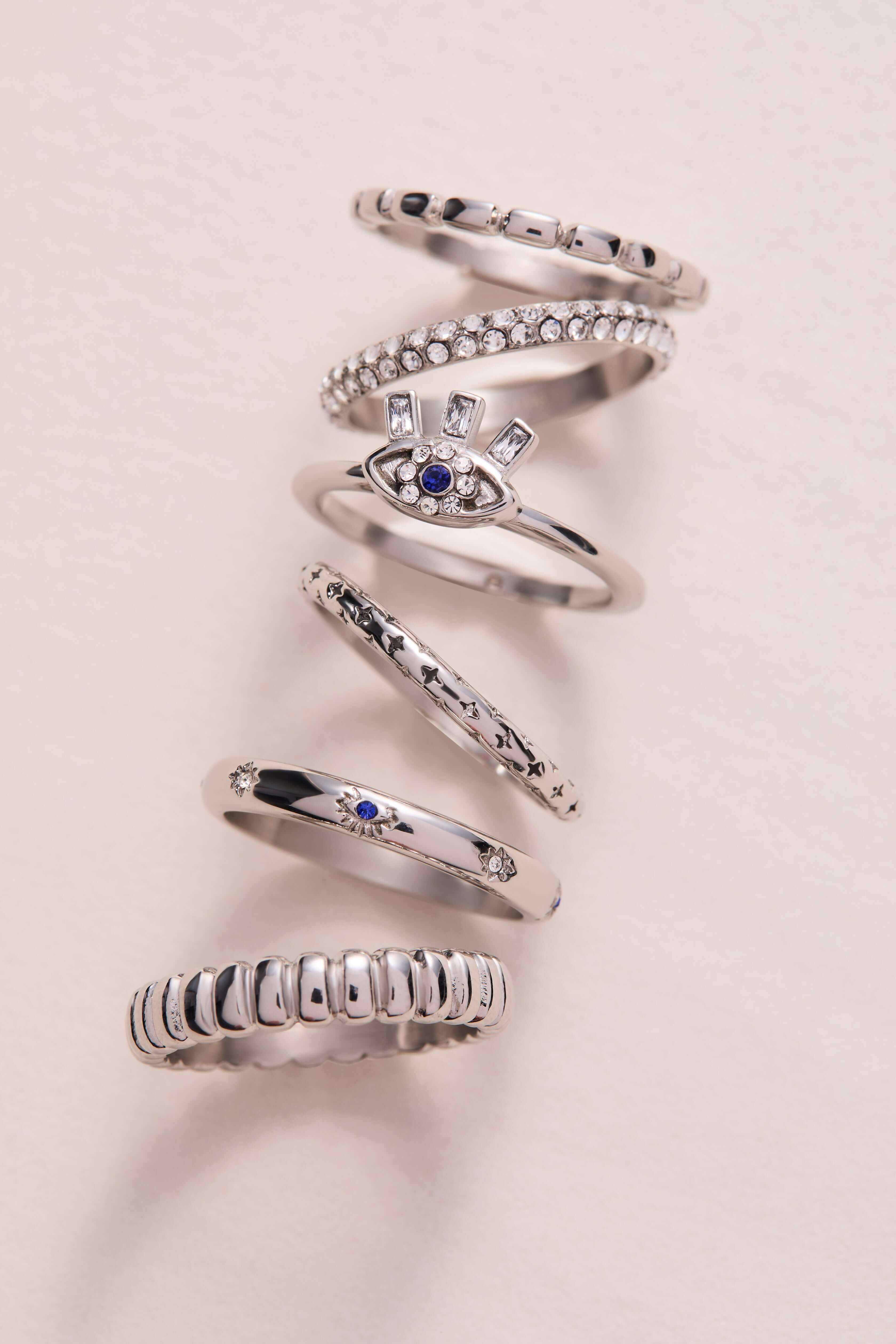 Evil Eye Stacking Ring Set of 3, Rings, $ 28.90, A Moment Of Now™