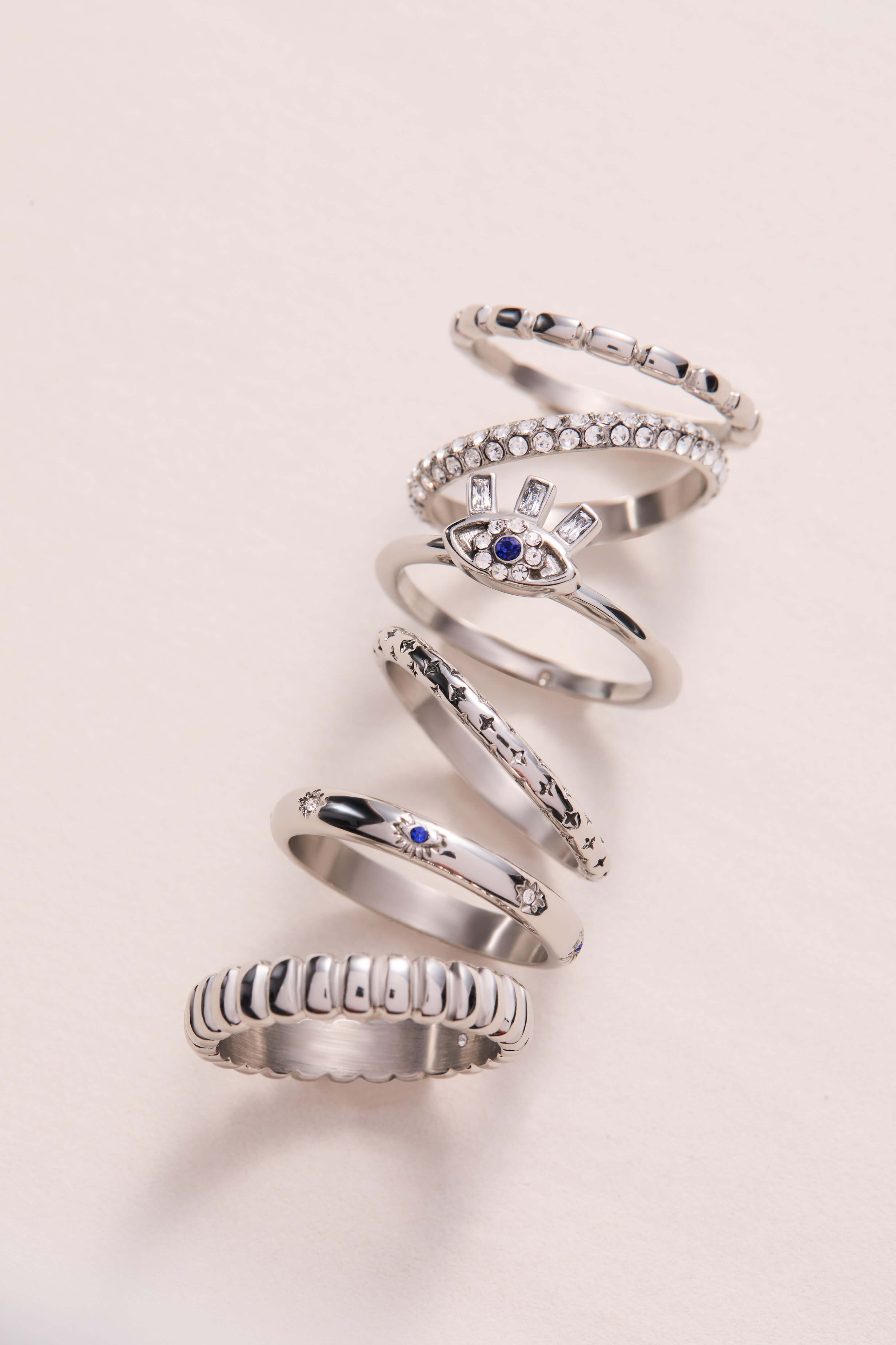 Ribbed Stacking Ring Set of 3, Rings, $ 28.90, A Moment Of Now™