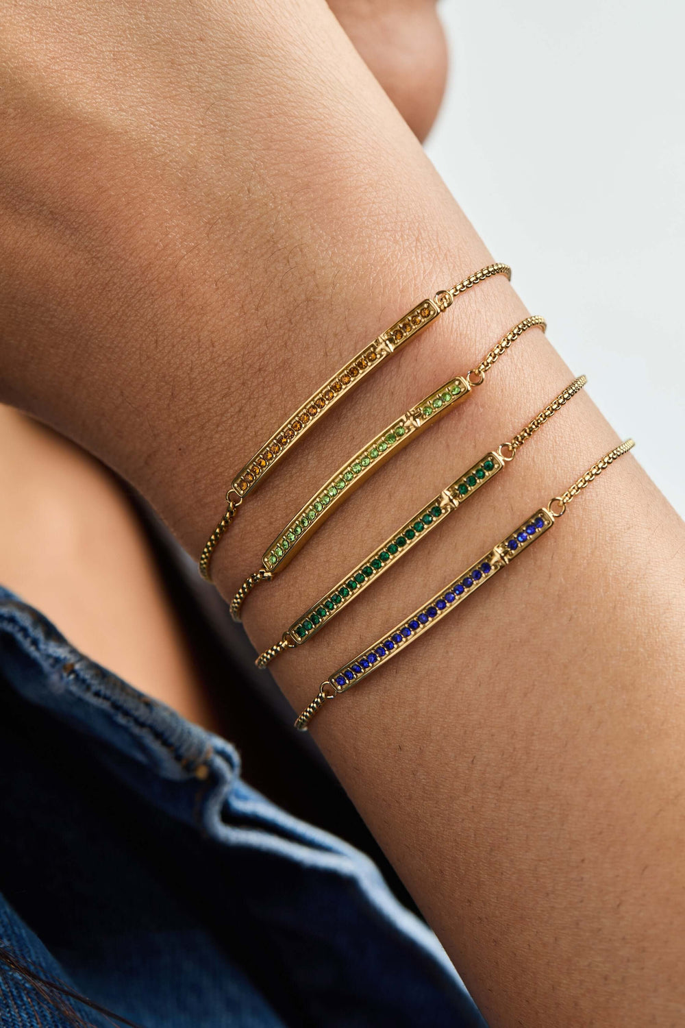November Everyday Birthstone Pave Bolo Bracelet, Bracelets, $ 38.00, A Moment Of Now™