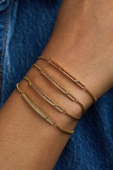 June Everyday Birthstone Pave Bolo Bracelet, Bracelets, $ 38.00, A Moment Of Now™