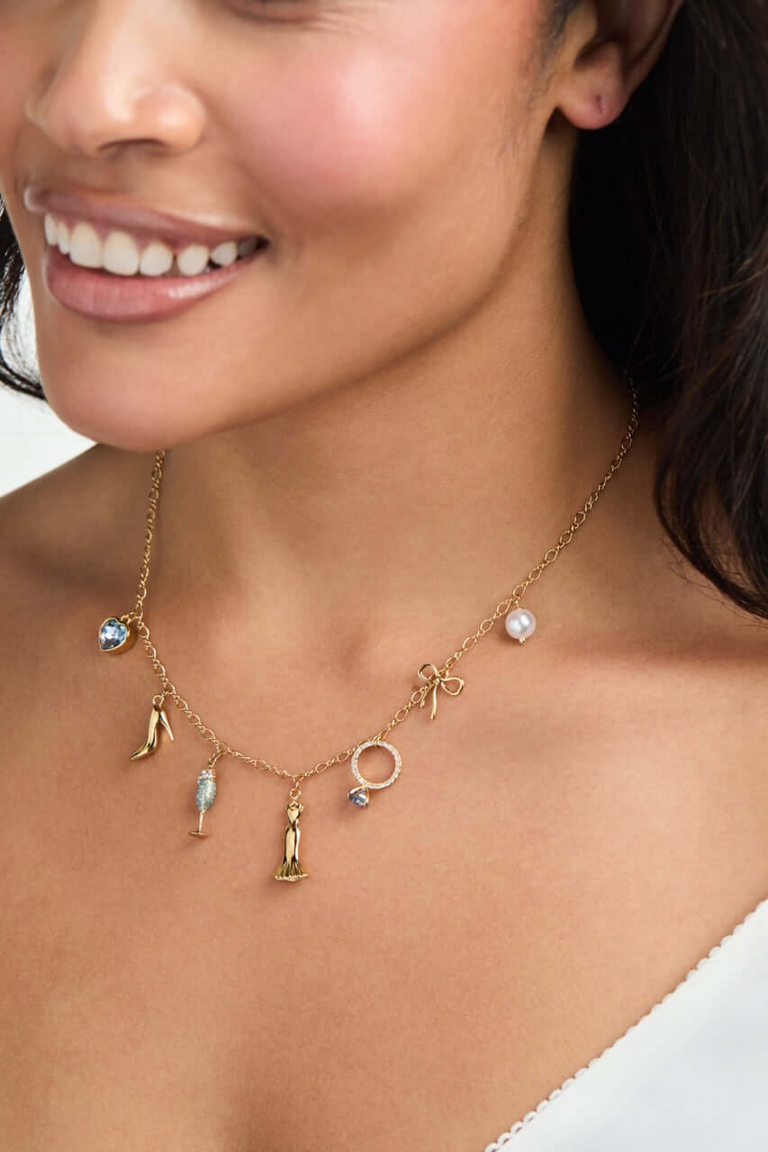 Bridal Multi-Charm Necklace, Necklaces, $ 68.00, A Moment Of Now™