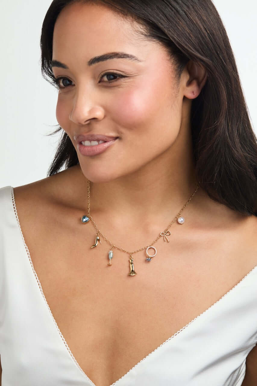 Bridal Multi-Charm Necklace, Necklaces, $ 68.00, A Moment Of Now™