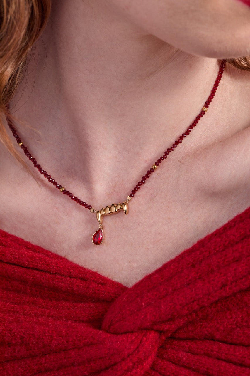 Vampire Teeth Fangs Pendant, Necklaces, $ 48.00, A Moment Of Now™