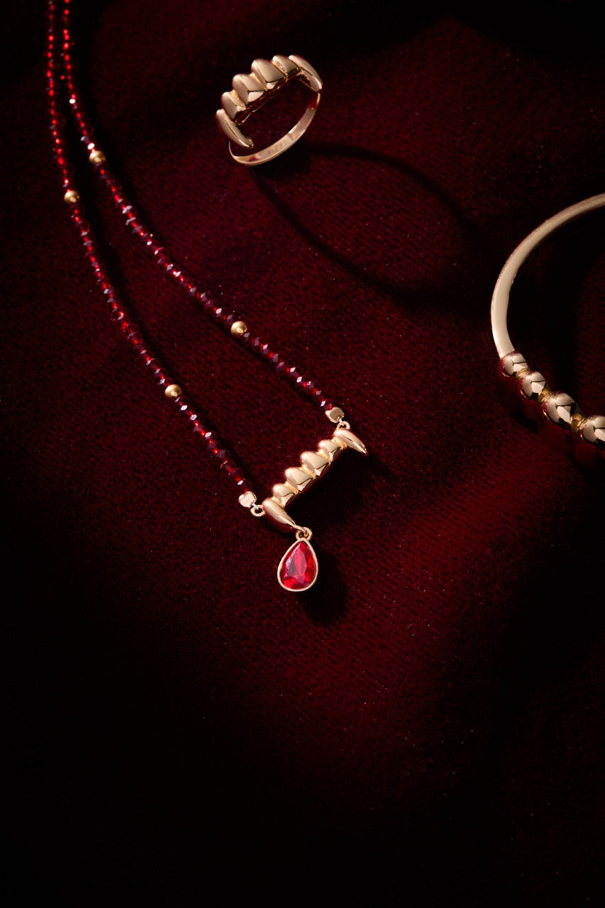 Vampire Teeth Fangs Pendant, Necklaces, $ 48.00, A Moment Of Now™