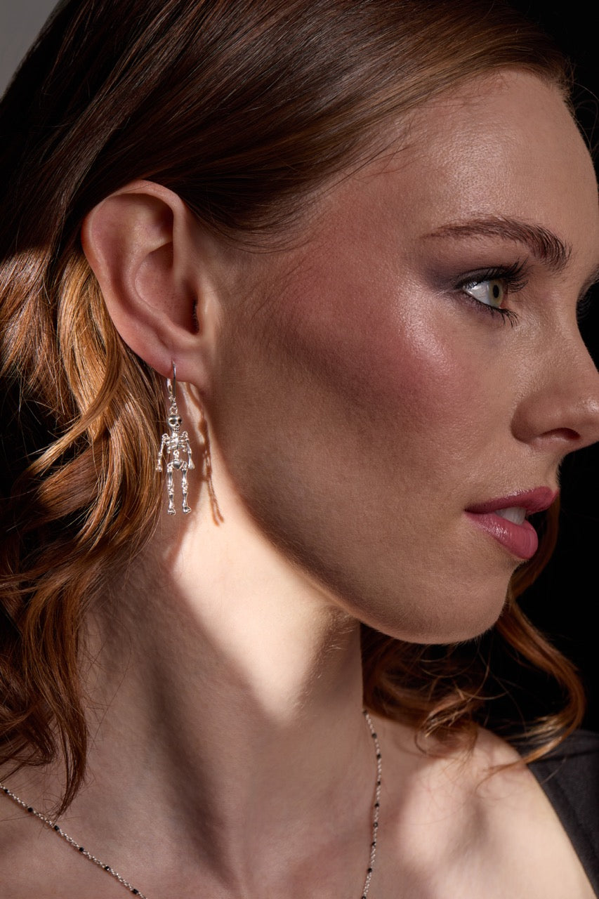 Skeleton Drop Earring, Earrings, $ 38.00, A Moment Of Now™