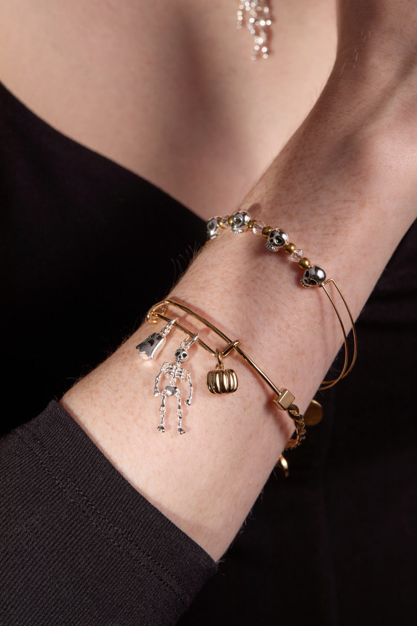 Skull Beaded Bangle, Bracelets, $ 34.00, A Moment Of Now™