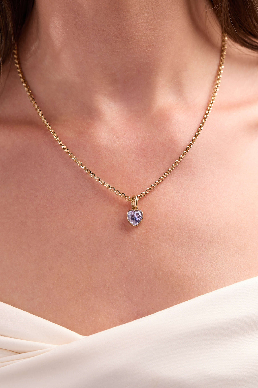 June 'Luck' Heart Birthstone Charm, Charms & Pendants, $ 16.00, A Moment Of Now™