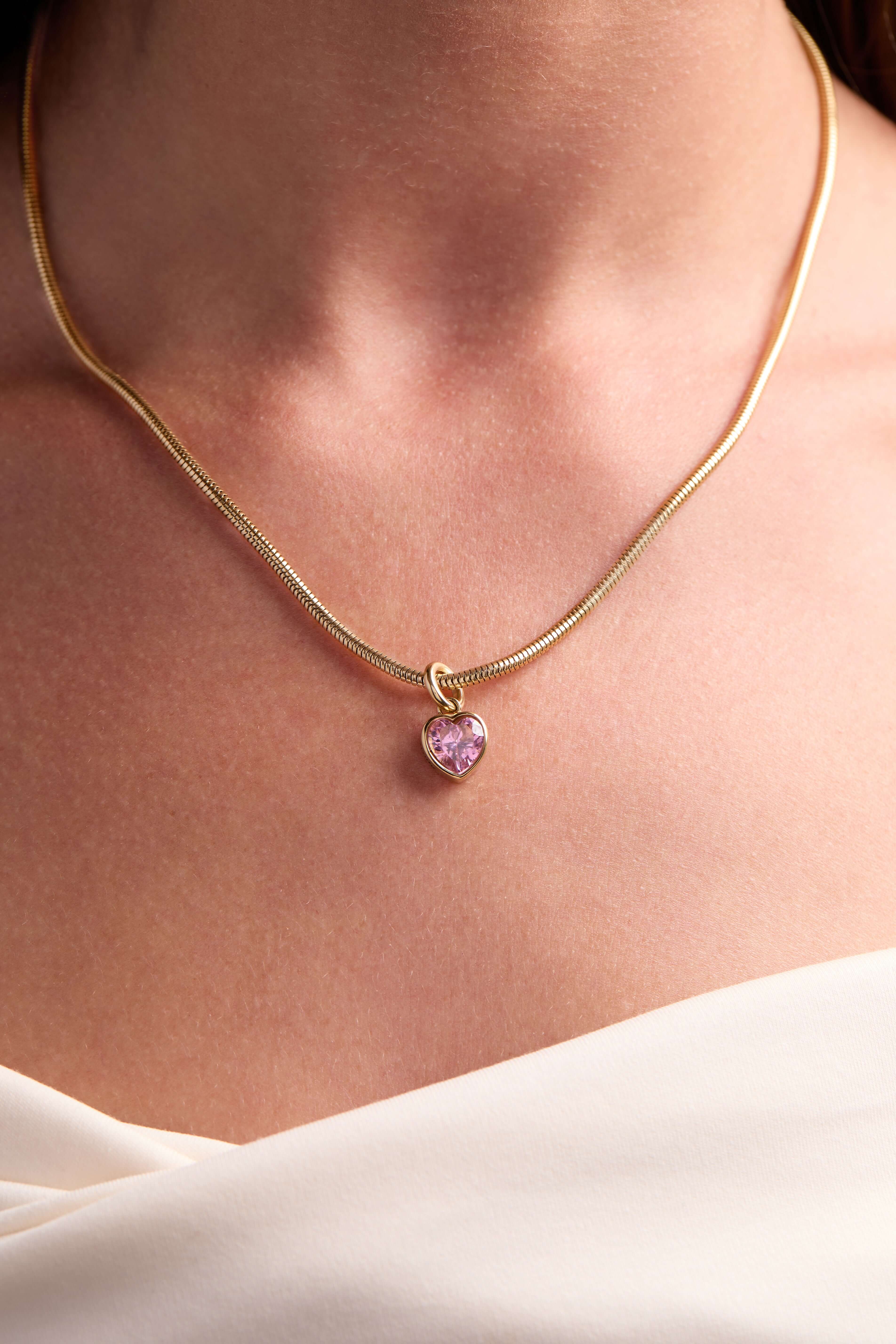 October 'Serenity' Heart Birthstone Charm, Charms & Pendants, $ 16.00, A Moment Of Now™