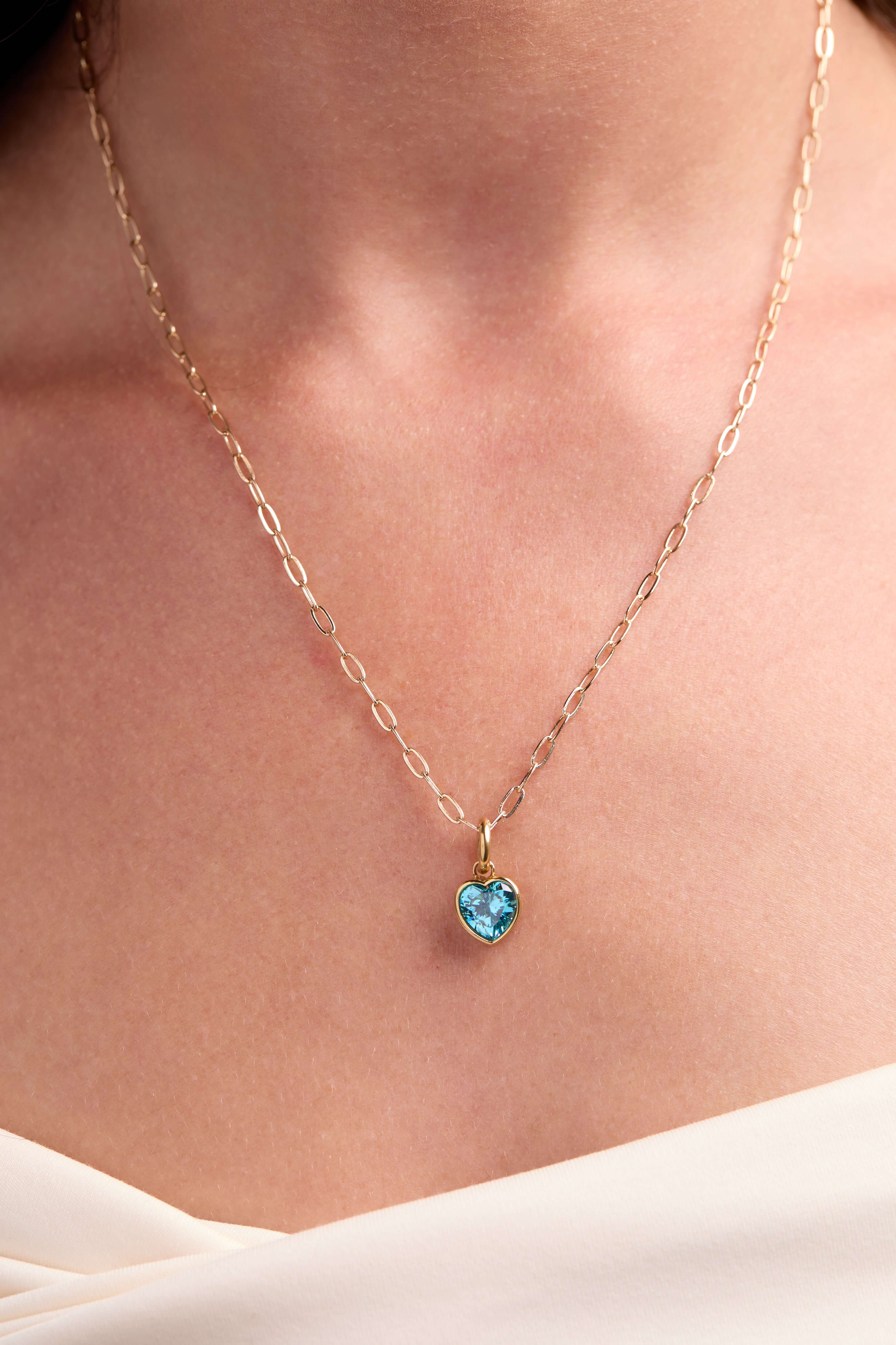 March 'Faith' Heart Birthstone Charm, Charms & Pendants, $ 16.00, A Moment Of Now™