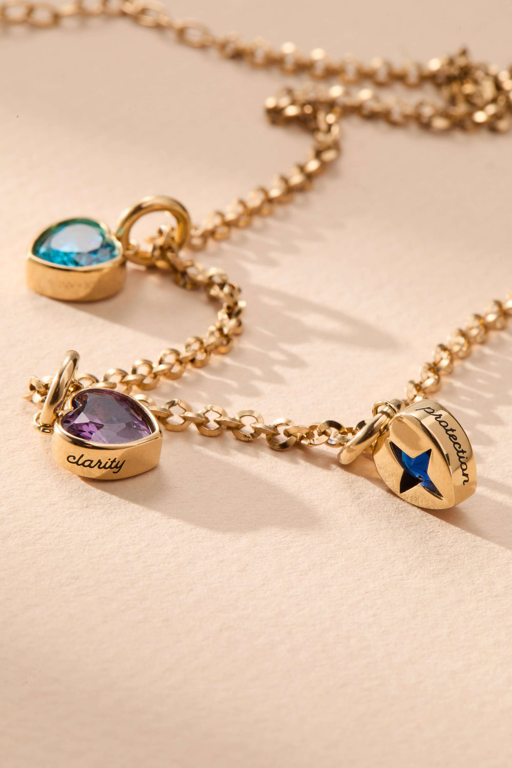 February 'Clarity' Heart Birthstone Charm, Charms & Pendants, $ 16.00, A Moment Of Now™