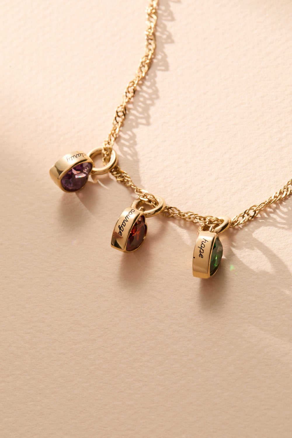 January 'Courage' Heart Birthstone Charm, Charms & Pendants, $ 16.00, A Moment Of Now™