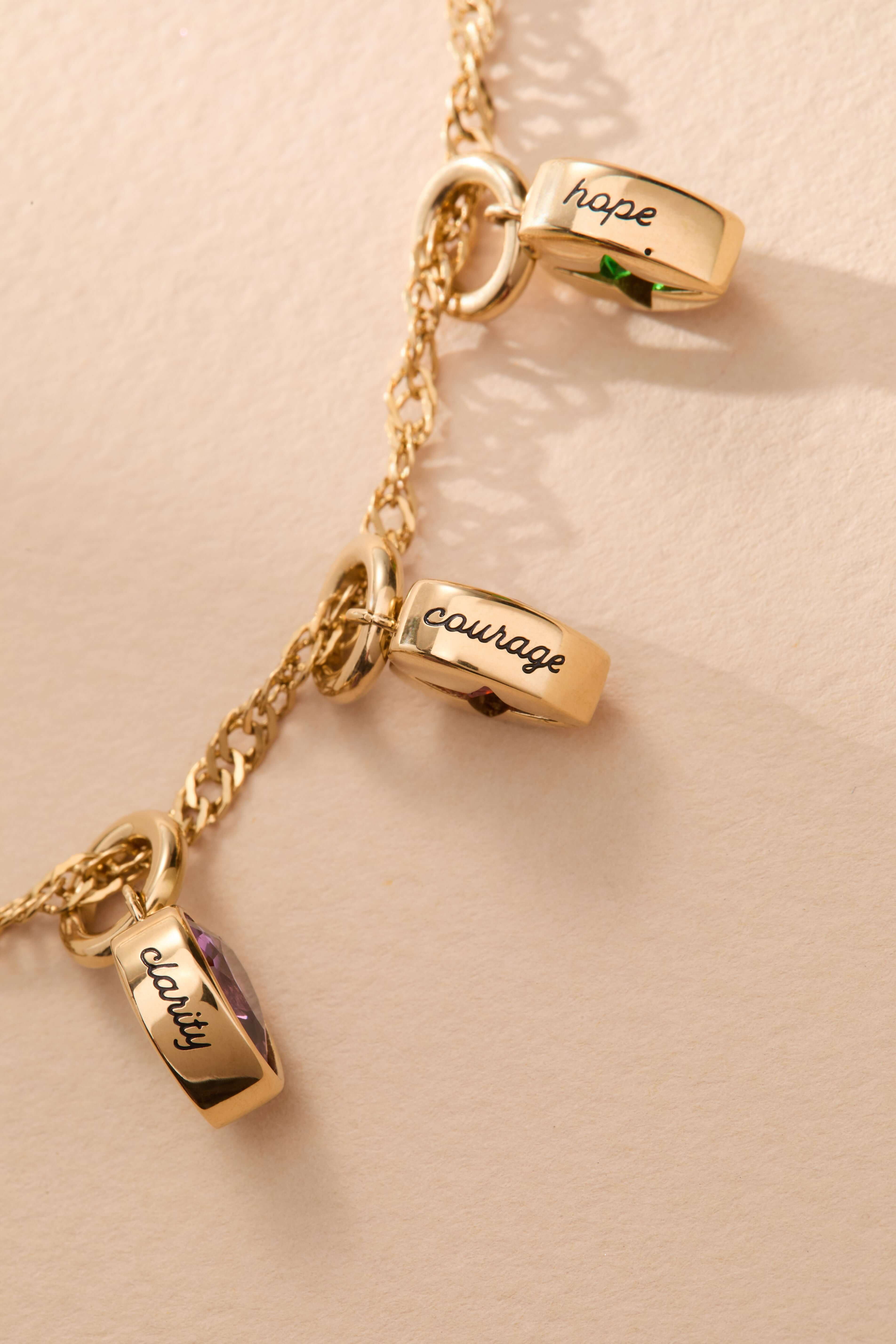 January 'Courage' Heart Birthstone Charm, Charms & Pendants, $ 16.00, A Moment Of Now™