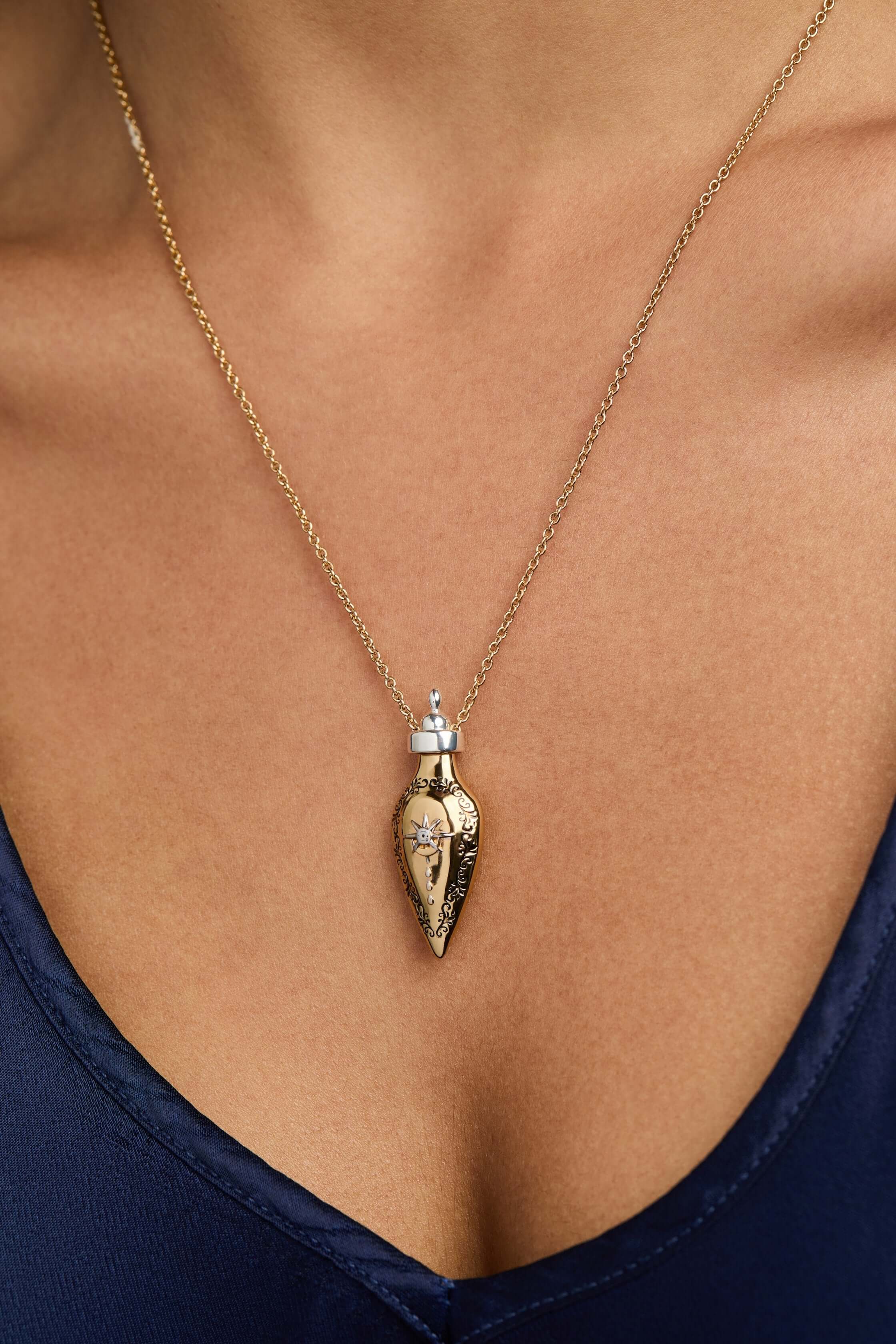 'Written in the Stars' Potion Bottle Slider Necklace