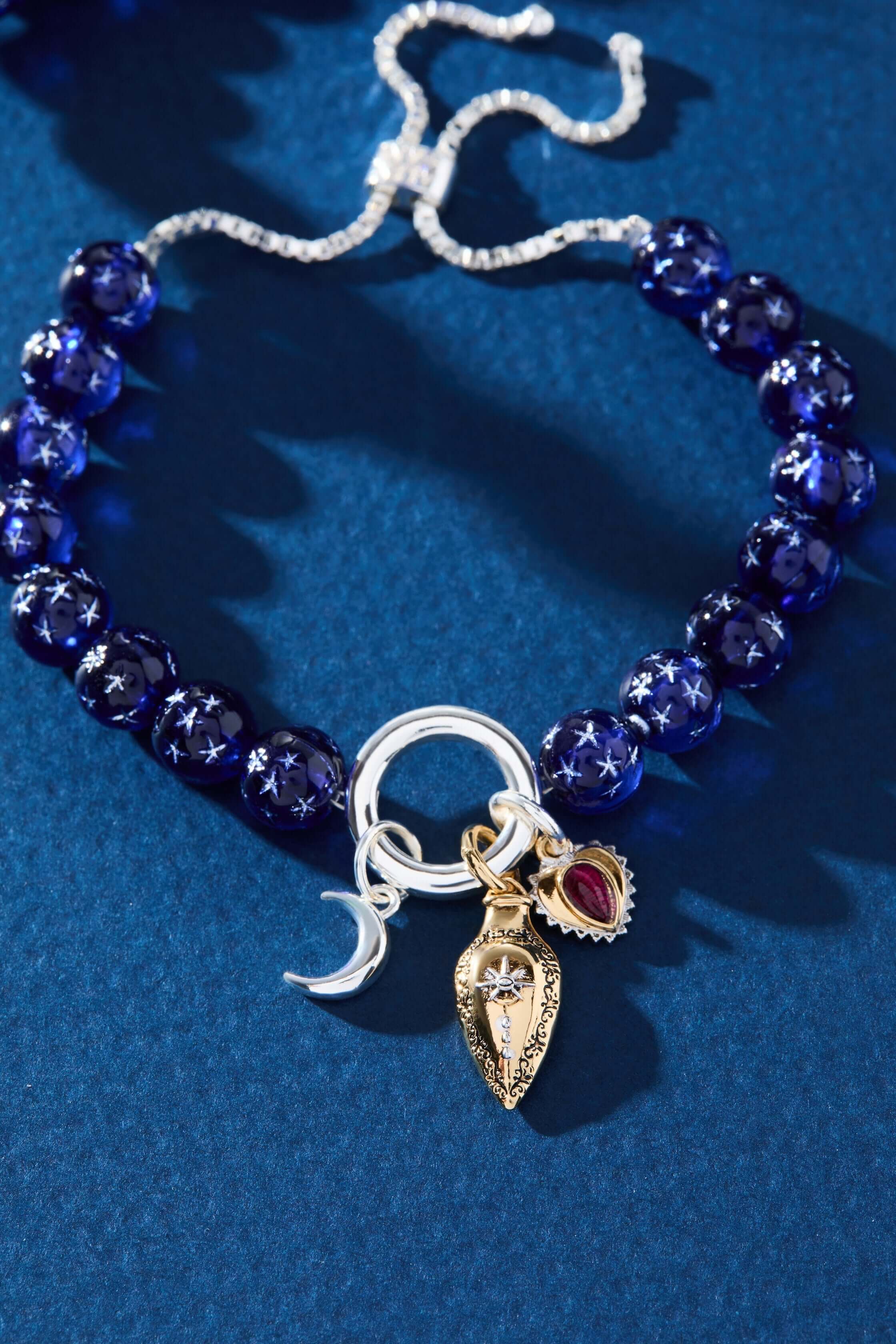 Moon Magic Beaded Charm Bolo Bracelet, Bracelets, $ 18.90, A Moment Of Now™