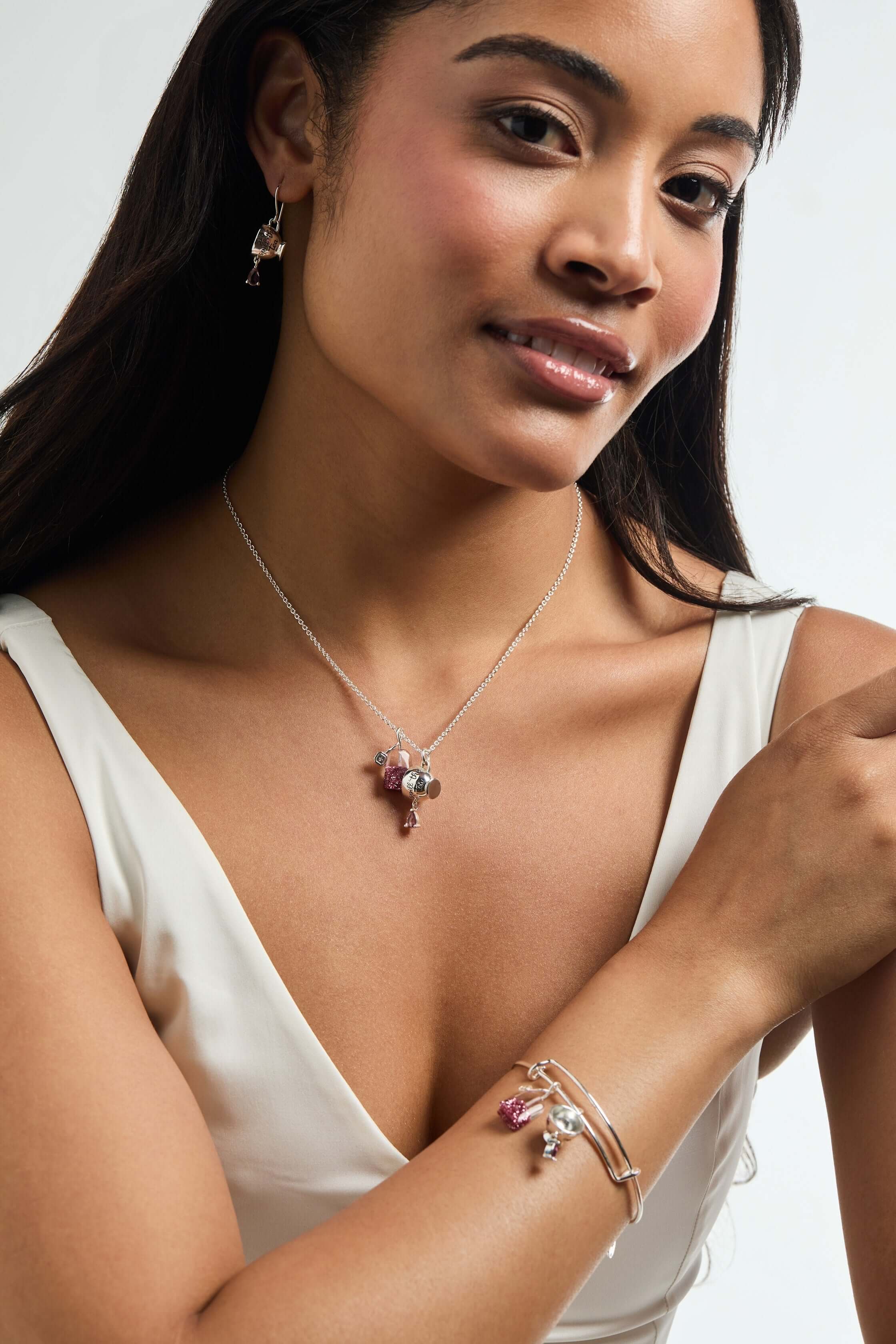 'Spill the Tea' Cup & Tea Bag Charm Bangle, Bracelets, $ 34.00, A Moment Of Now™