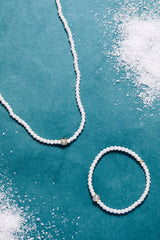 Crystal and Pearl Beaded Necklace, Necklaces, $ 48.00, A Moment Of Now™