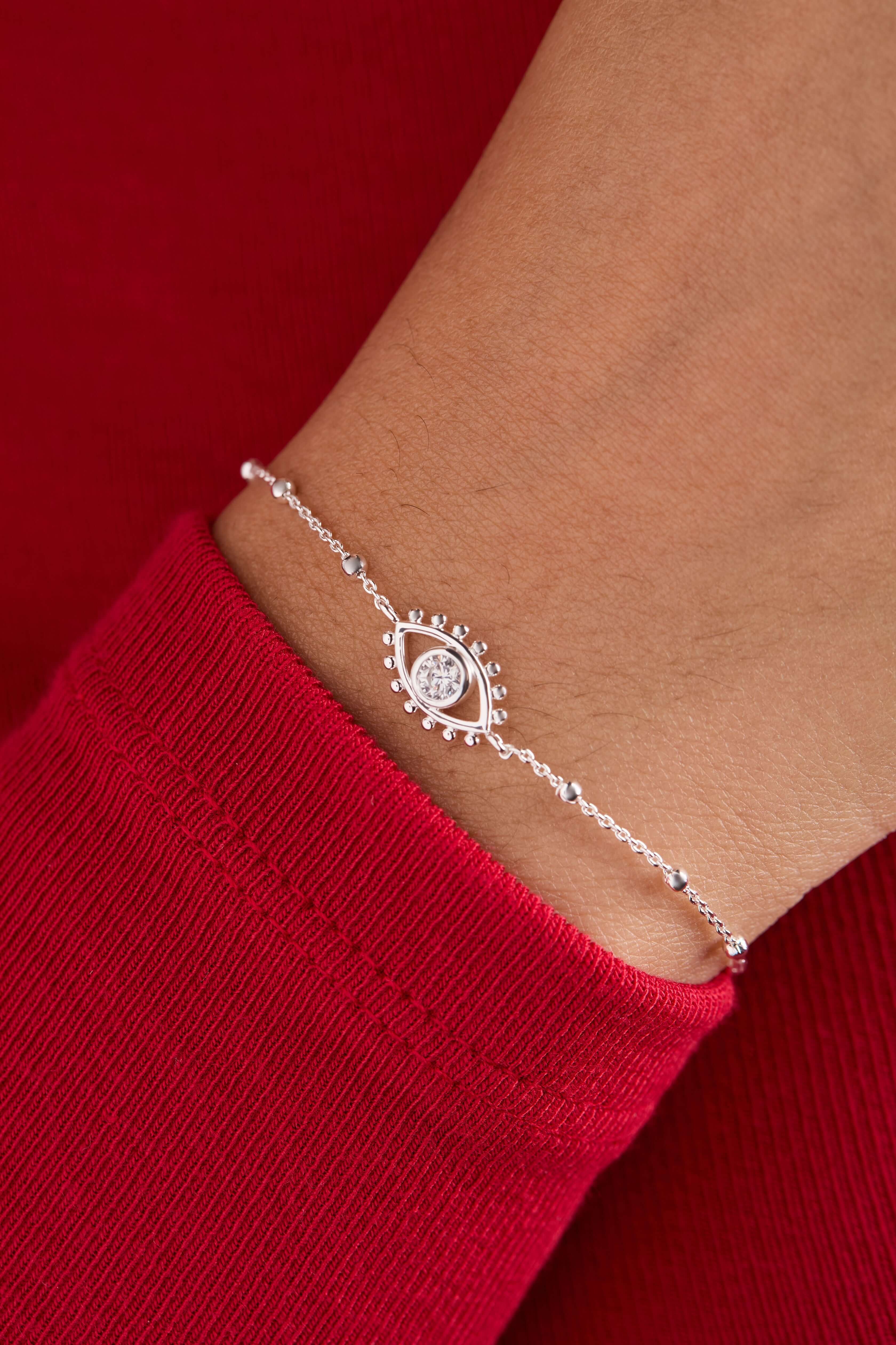 Evil Eye Inline Bracelet, Bracelets, $ 34.00, A Moment Of Now™