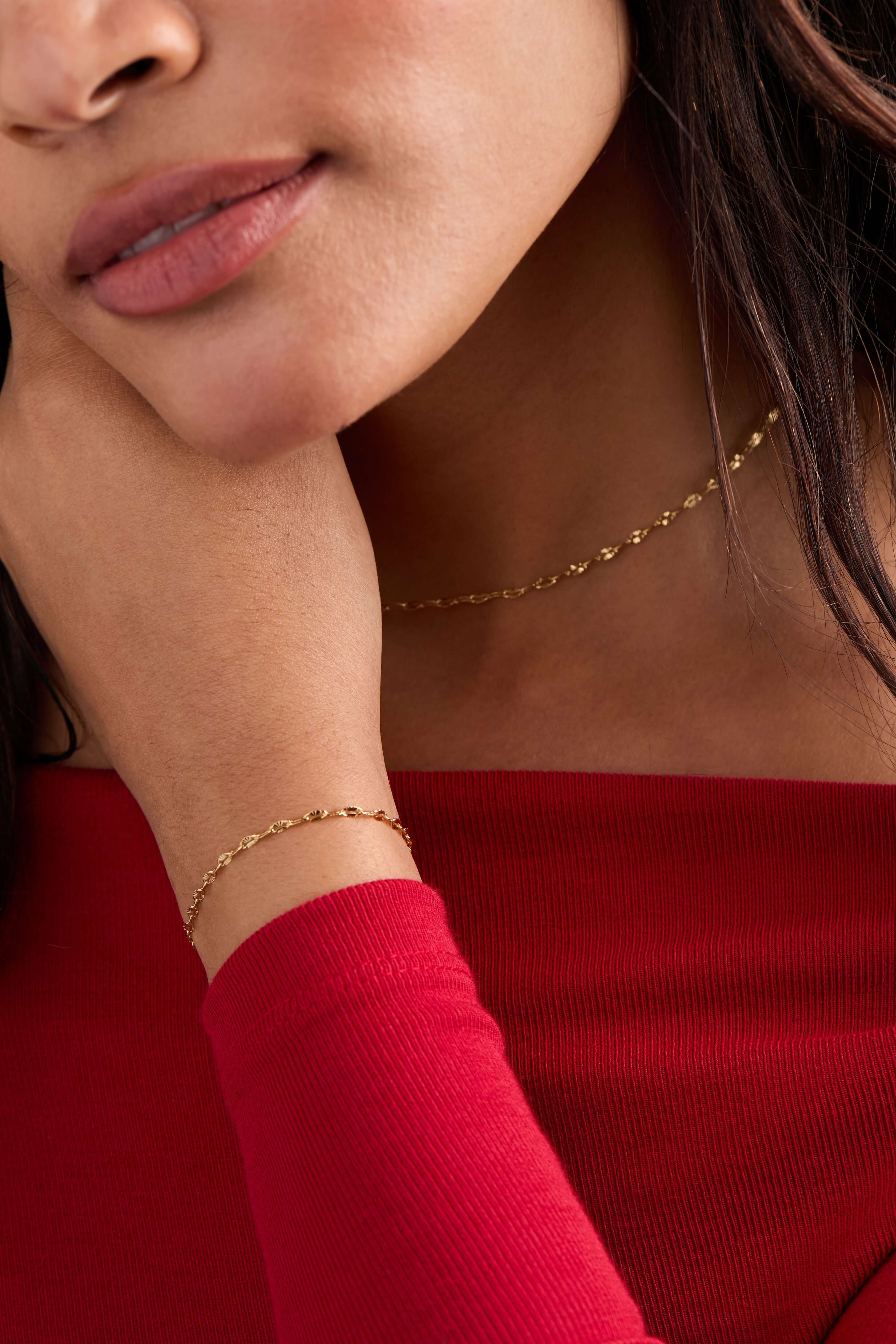 Multi Faceted Chain Necklace, Necklaces, $ 38.00, A Moment Of Now™