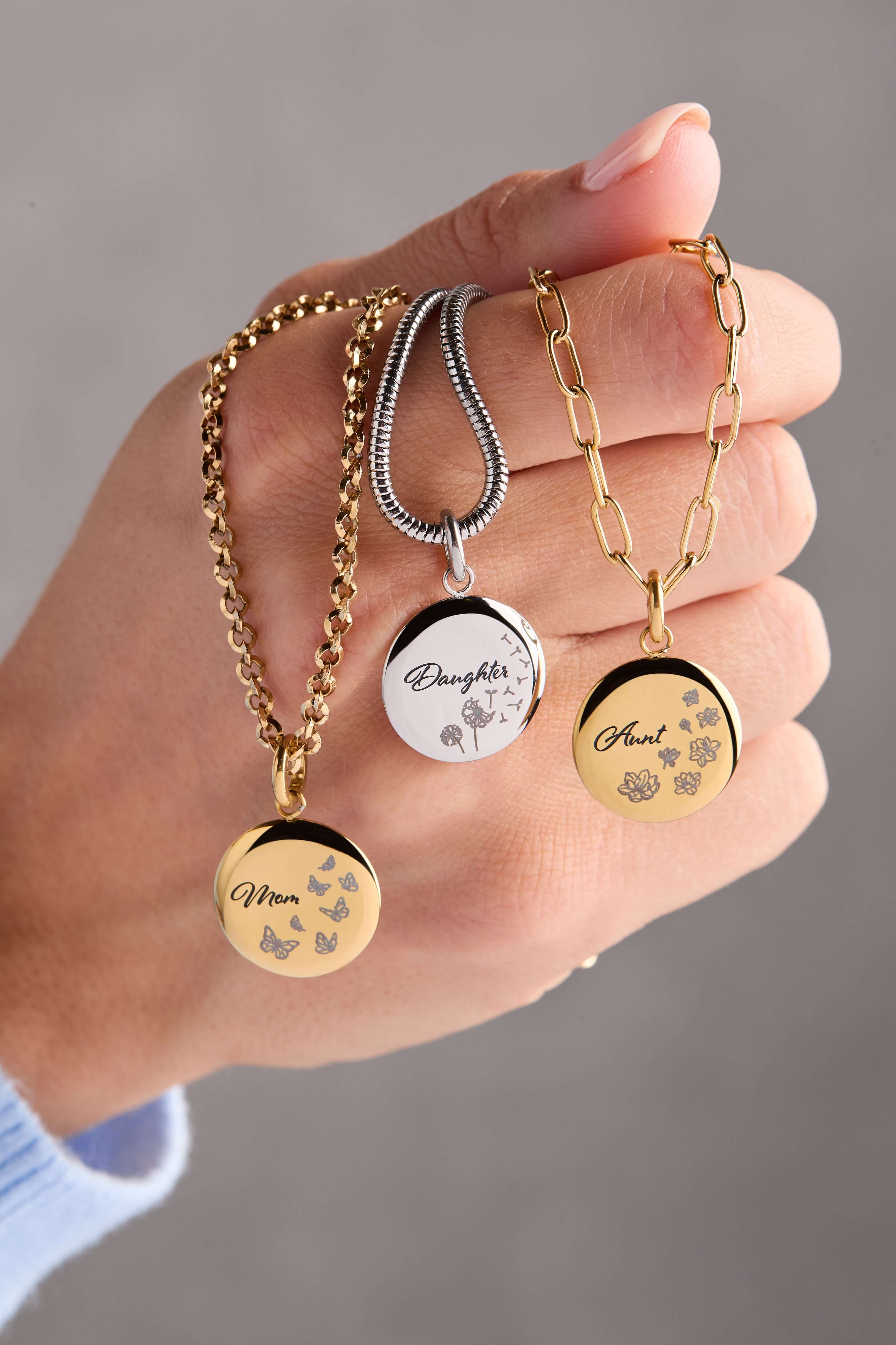 Mom Butterfly Disc Charm, Charms & Pendants, $ 18.00, A Moment Of Now™