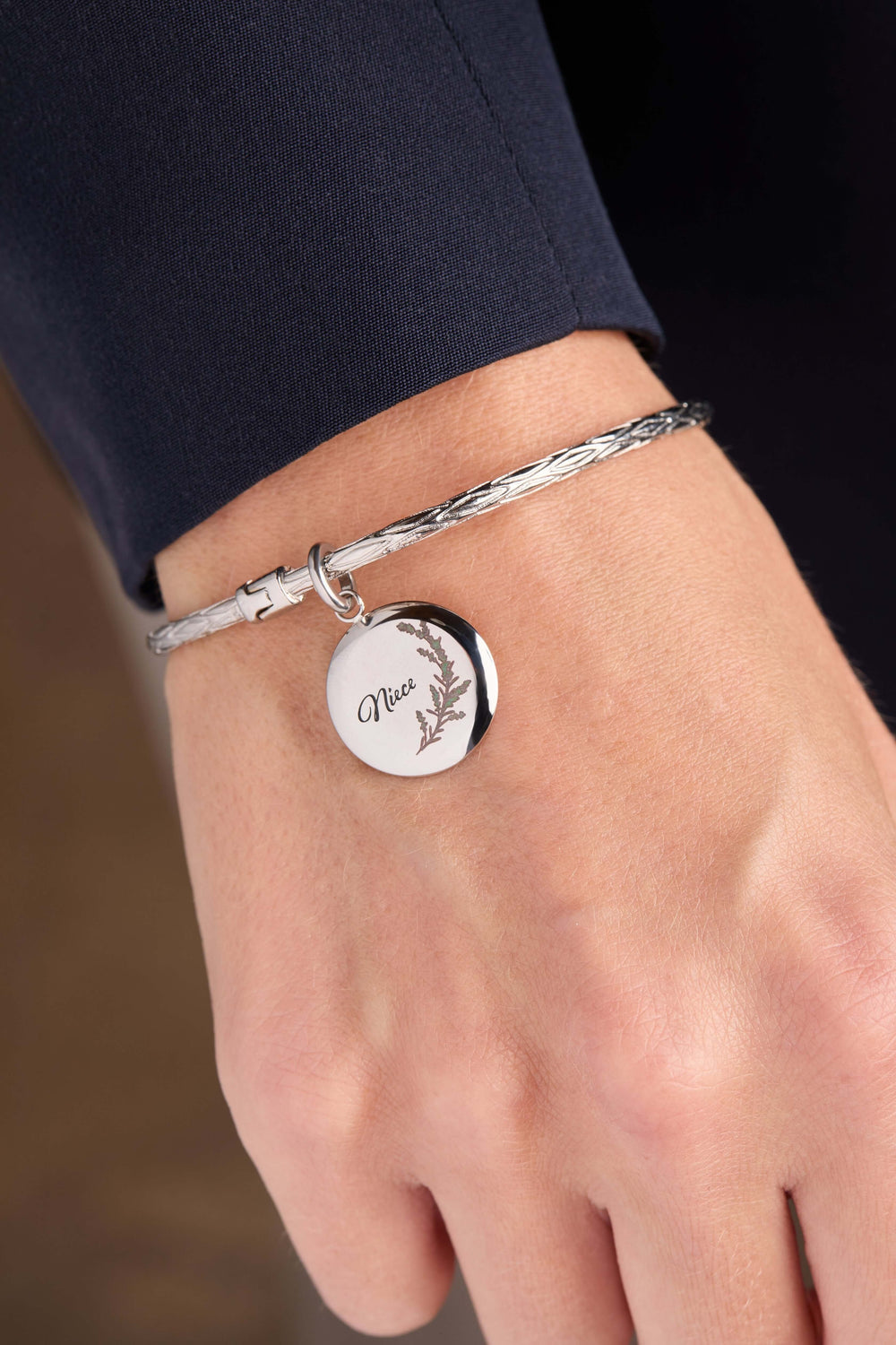 Niece Lavender Disc Charm, Charms & Pendants, $ 18.00, A Moment Of Now™