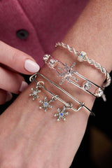 Crystal Snowflake Cuff Bracelet, Bracelets, $ 48.00, A Moment Of Now™