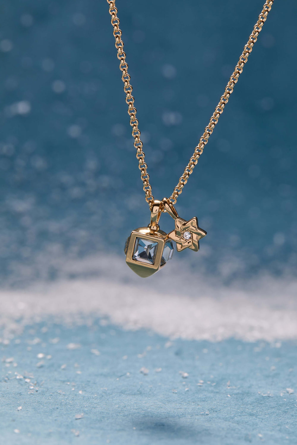 Hanukkah Star of David and Dreidel Pendant Necklace, Necklaces, $ 48.00, A Moment Of Now™