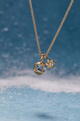 Hanukkah Star of David and Dreidel Pendant Necklace, Necklaces, $ 48.00, A Moment Of Now™