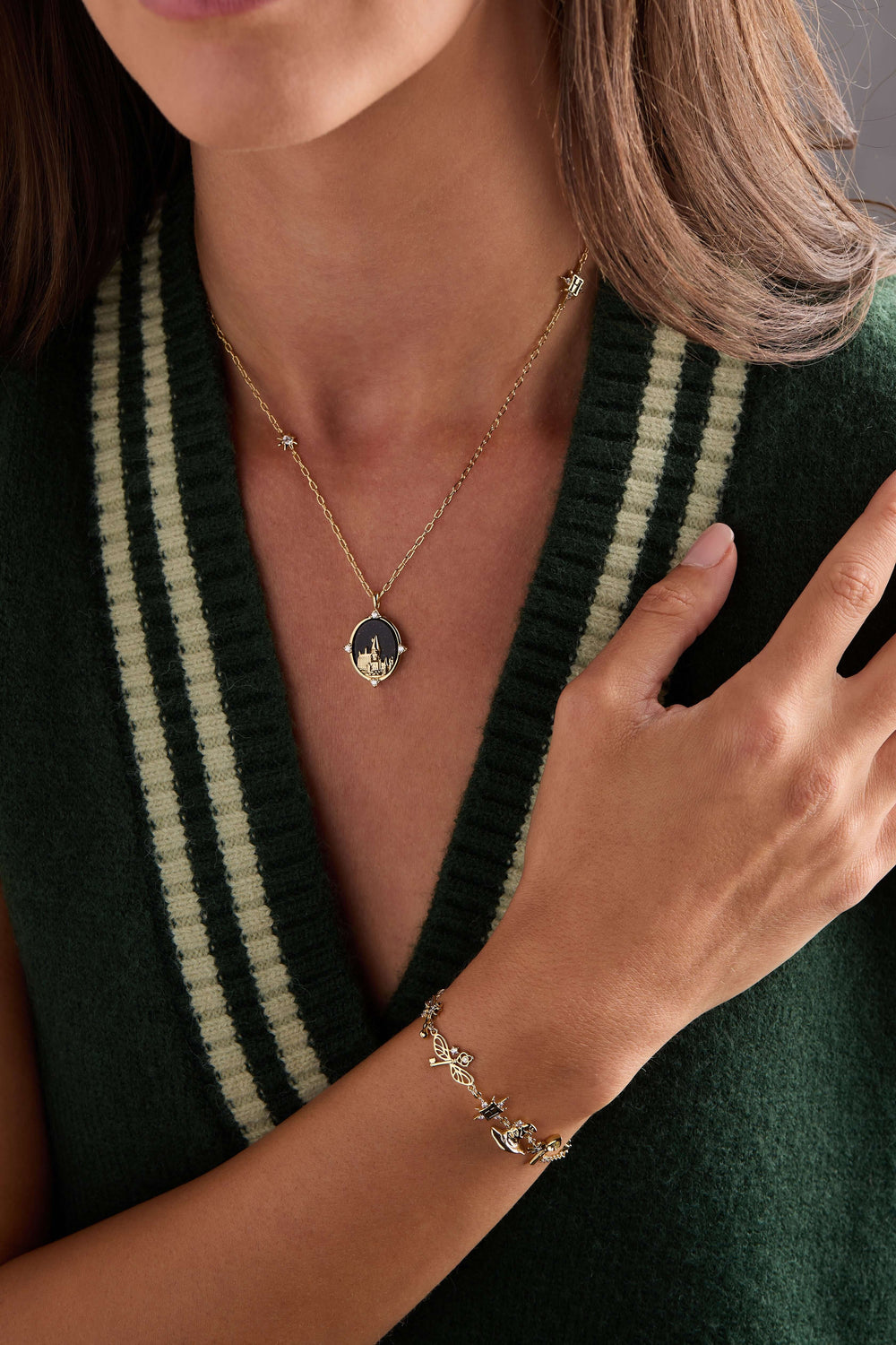 Harry Potter™ Hogwarts Pendant Necklace, Necklaces, $ 58.00, A Moment Of Now™