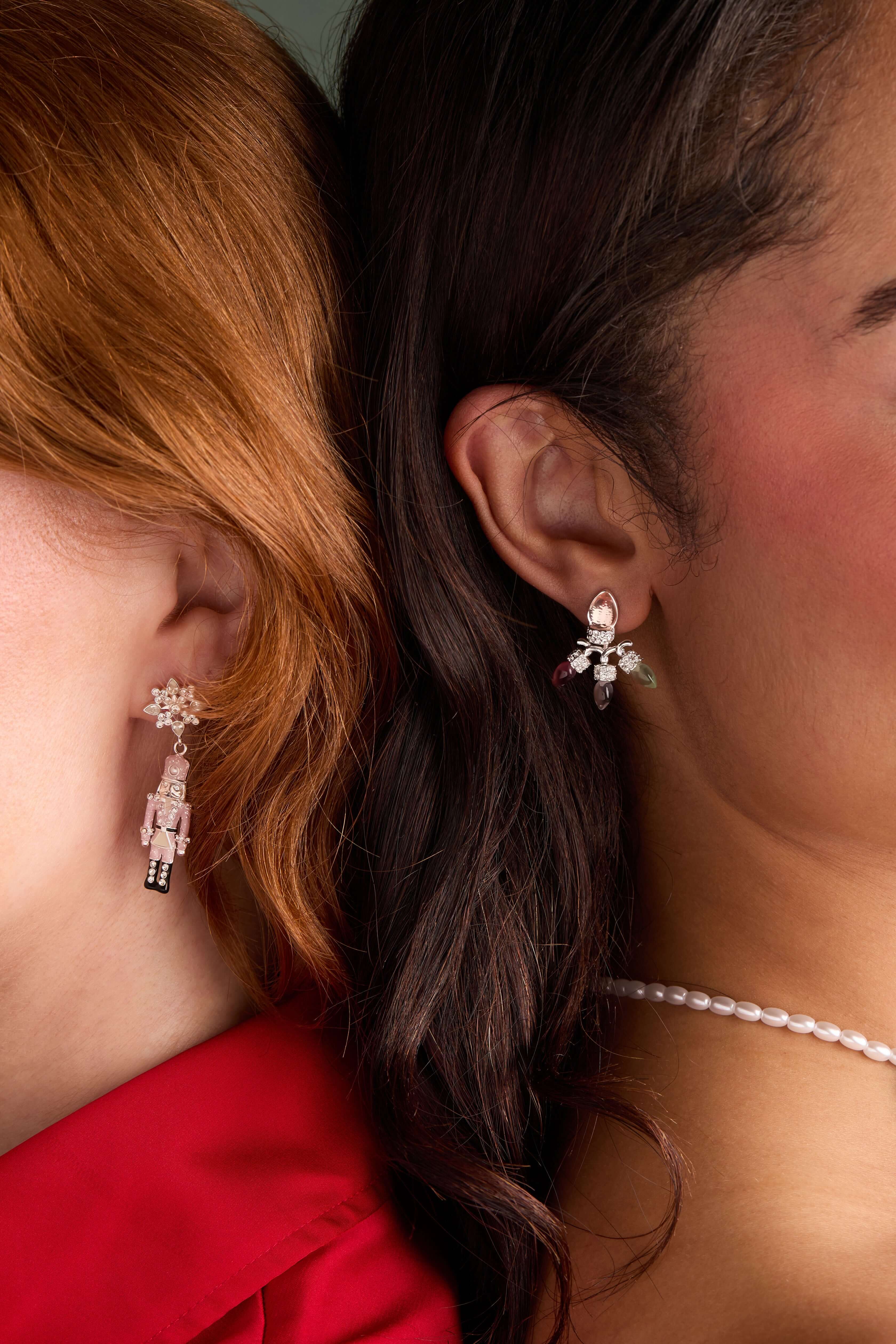 Christmas Muted Light Bulb Jacket Earrings, Earrings, $ 34.00, A Moment Of Now™