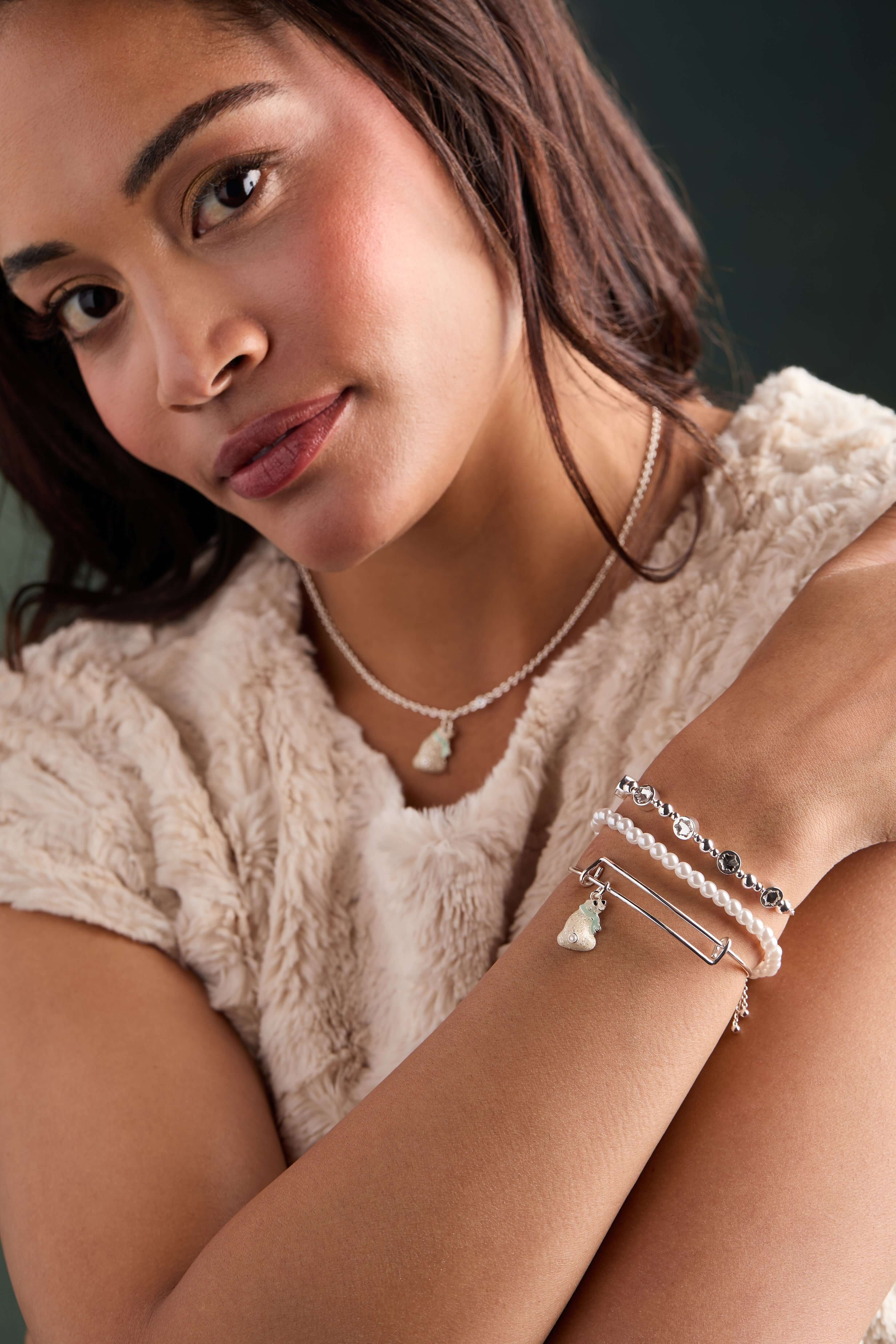 Pearl Beaded Stretch Bracelet, Bracelets, $ 16.90, A Moment Of Now™