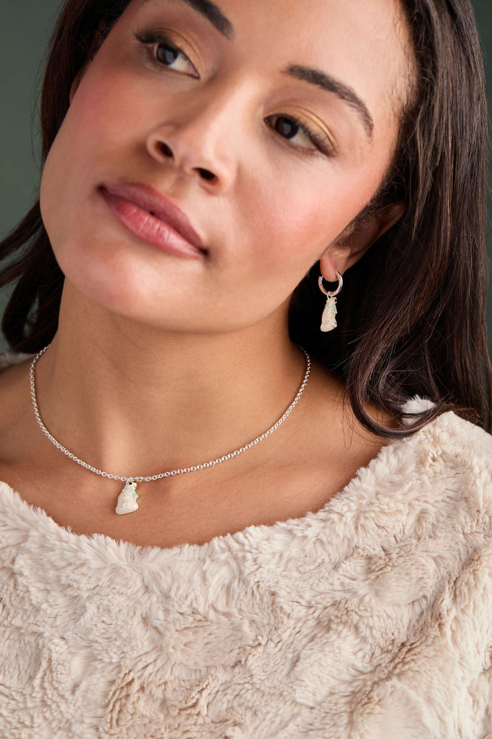Polar Bear Pendant Necklace, Necklaces, $ 44.00, A Moment Of Now™